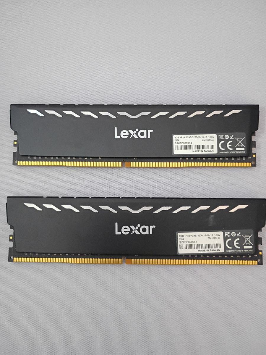 DDR4 Lexar 16gb (2x8) 3200MHz cl 16
