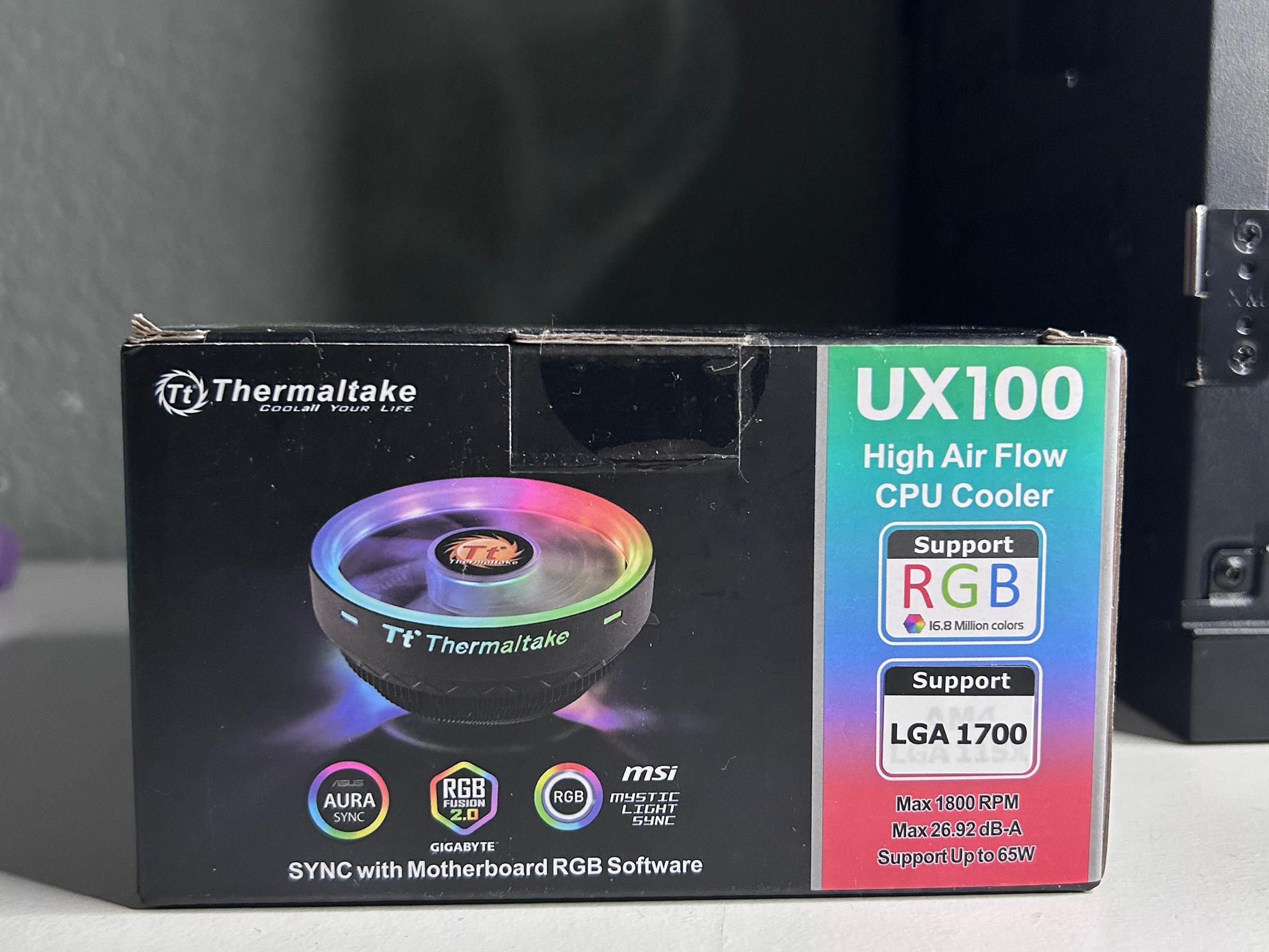[New] Thermaltake UX100 ARGB Lighting CPU Cooler