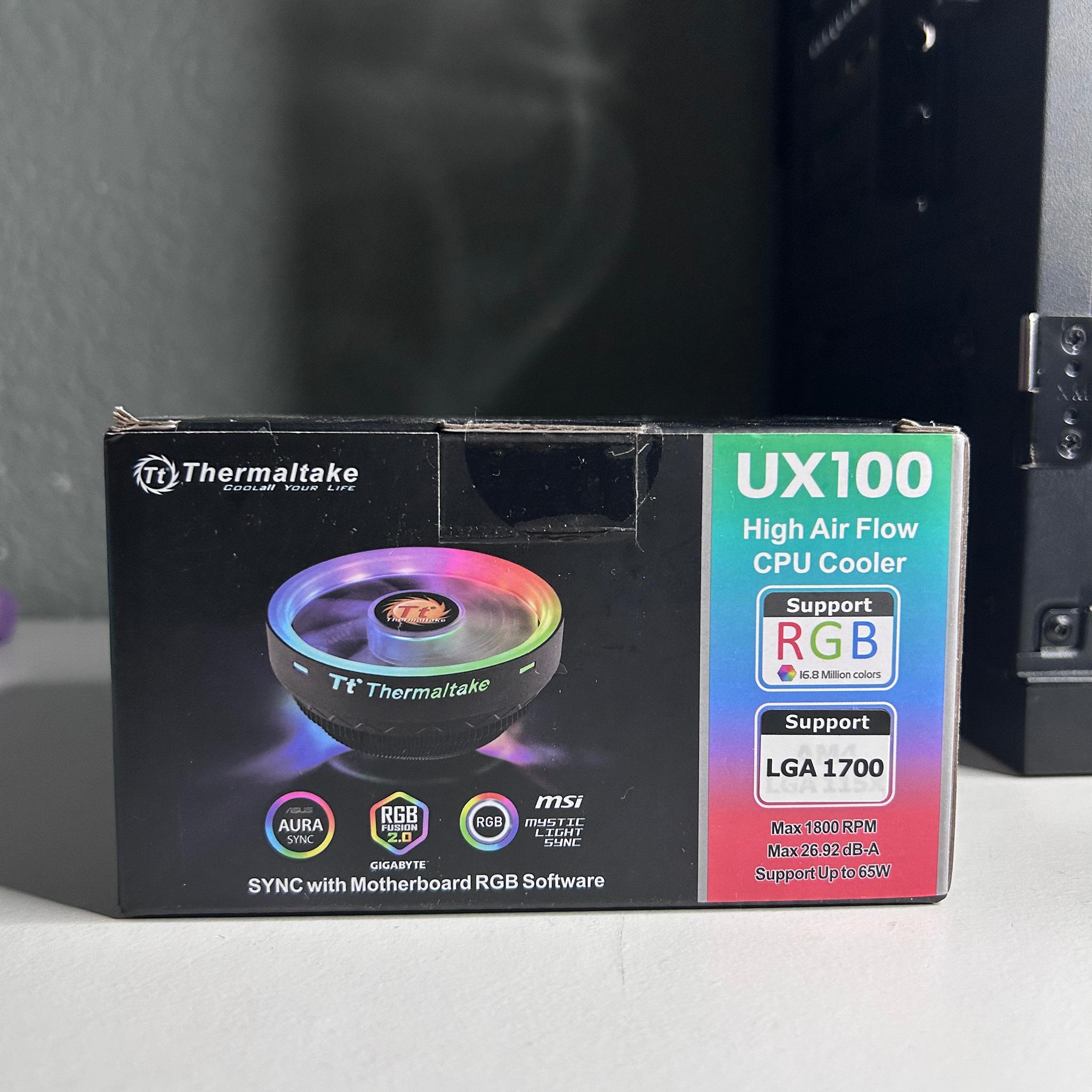 [New] Thermaltake UX100 ARGB Lighting CPU Cooler