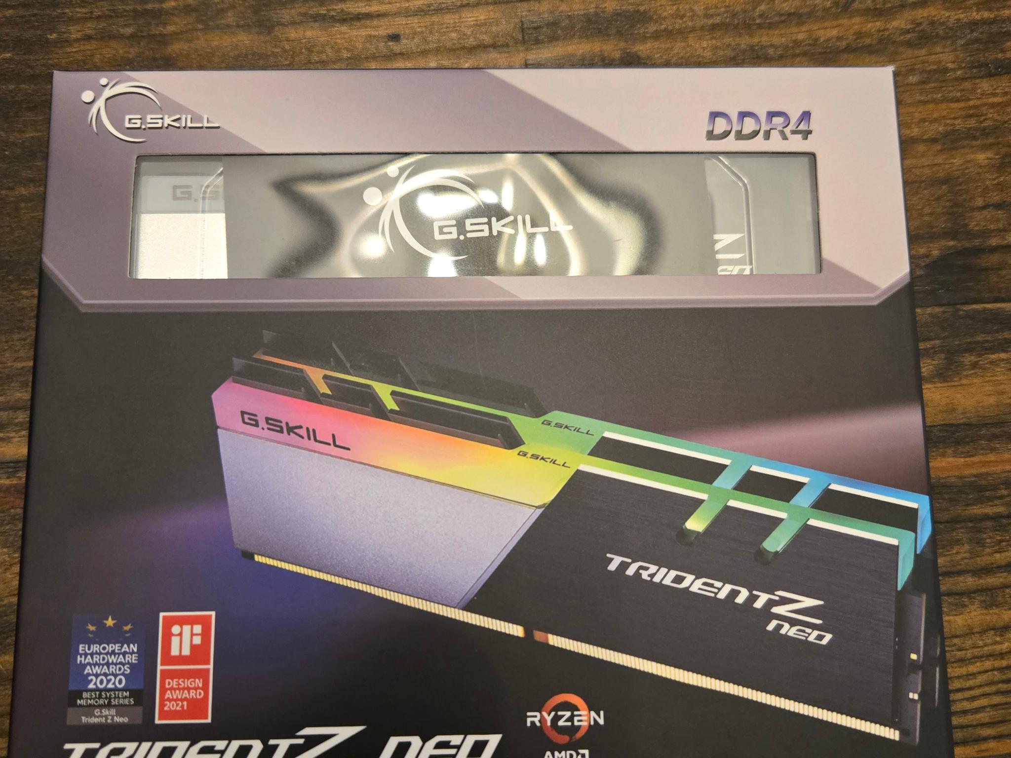 GSkill Trident Z Neo 32gb 2x16gb Dual Rank Cl16 3600mhz