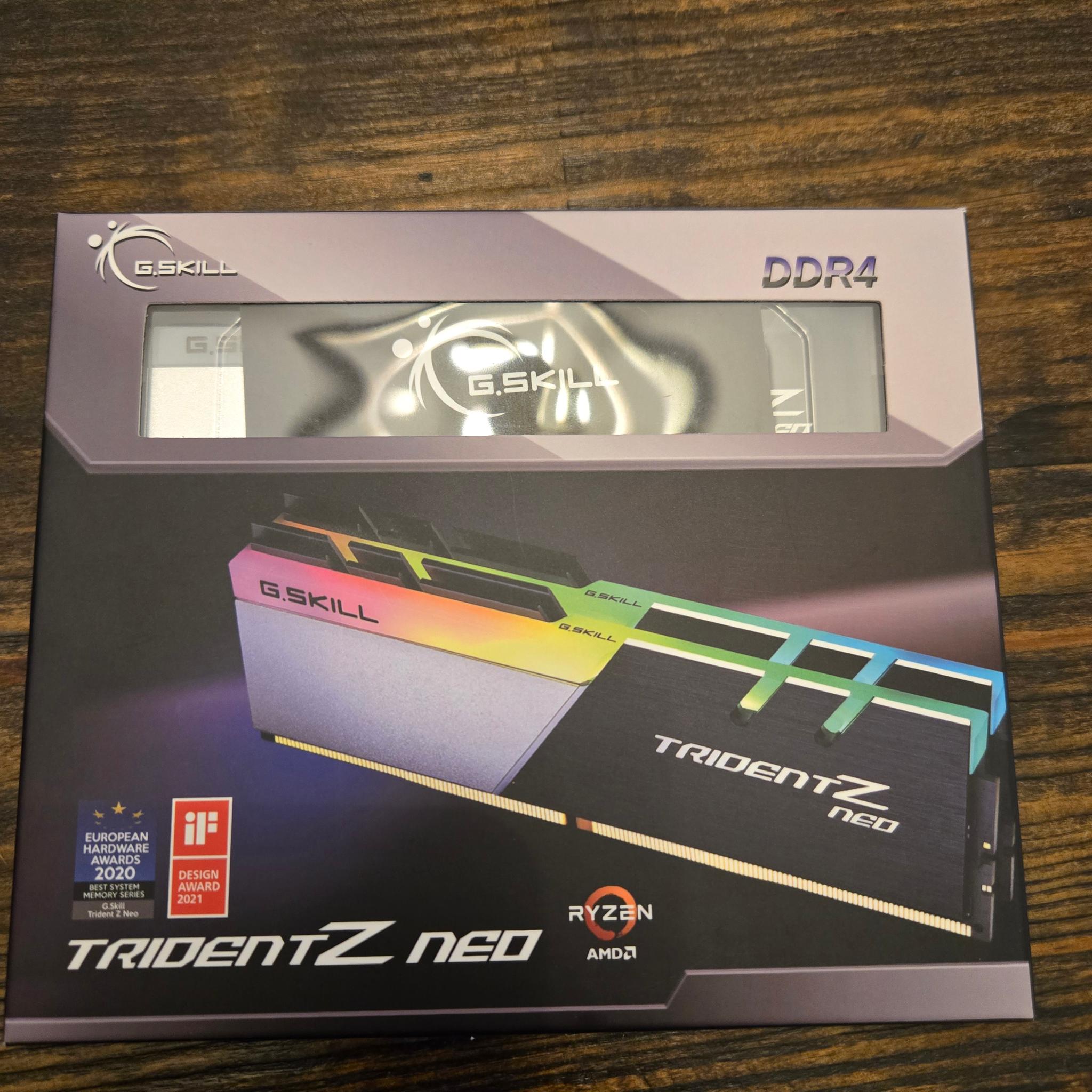 GSkill Trident Z Neo 32gb 2x16gb Dual Rank Cl16 3600mhz