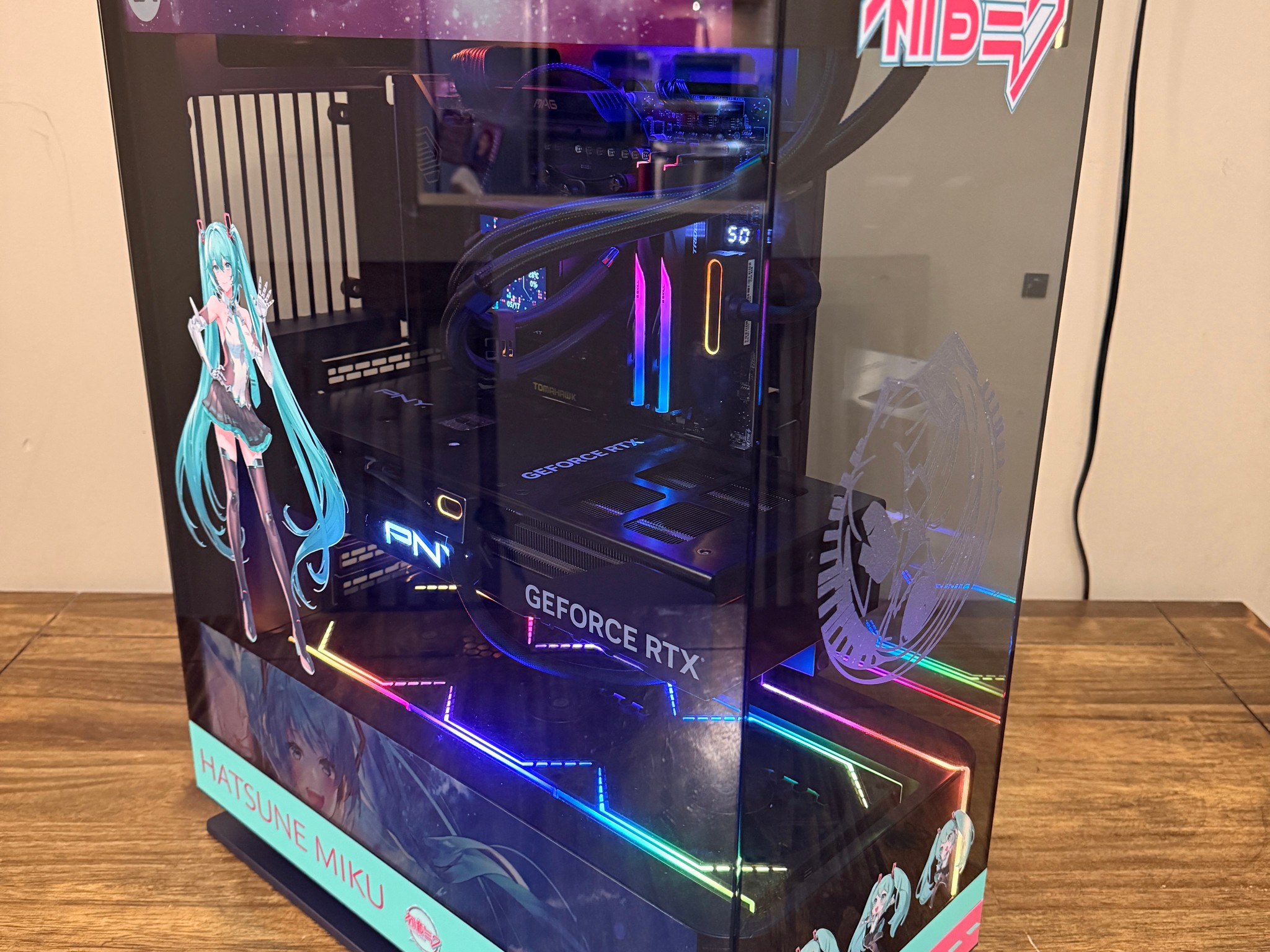 🎮 Hatsune Miku Edition Gaming PC – RTX 4080 SUPER + Ryzen 7 9800X3D 🚀