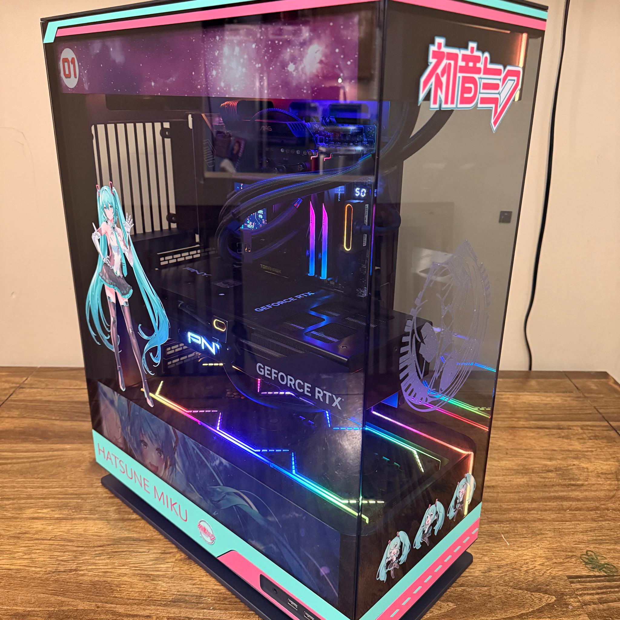 🎮 Hatsune Miku Edition Gaming PC – RTX 4080 SUPER + Ryzen 7 9800X3D 🚀