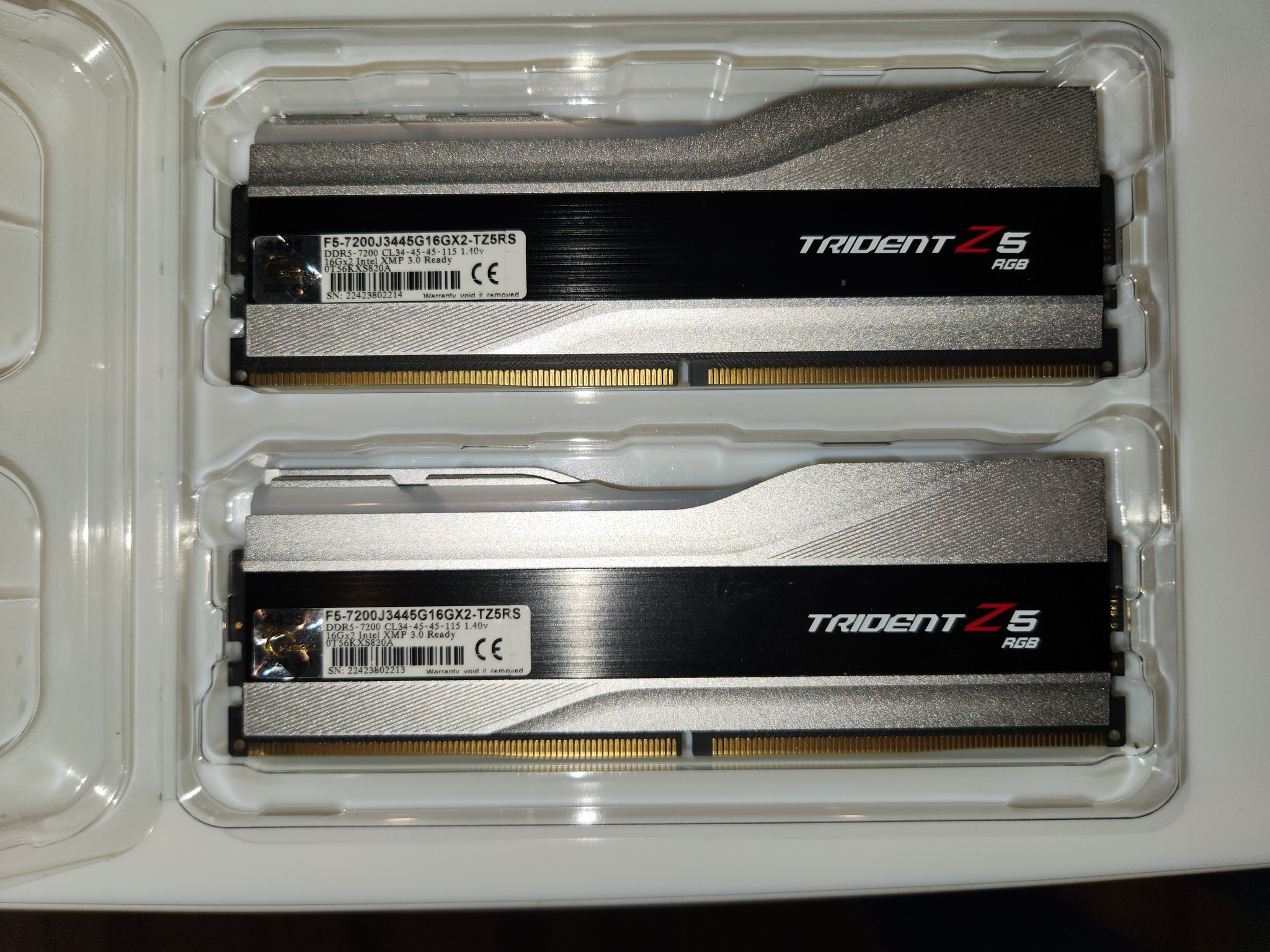 Trident Z5 RGB DDR5 7200mhz 32gb (2x16)
