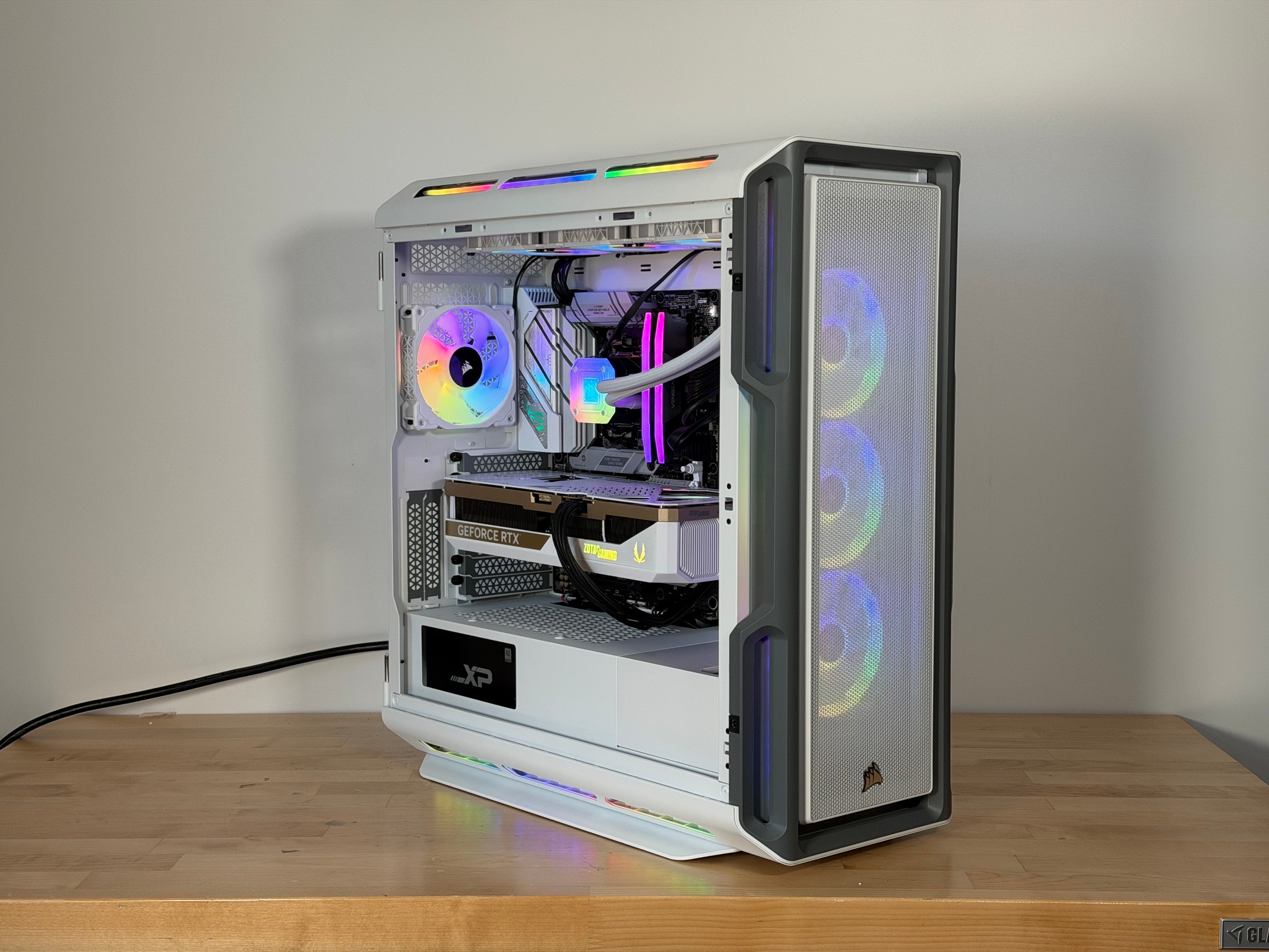 RTX 5080 Whiteout 9800x3d Gaming PC 96gb DDR5 Gen 5 2tb nvme ssd