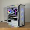 RTX 5080 Whiteout 9800x3d Gaming PC 96gb DDR5 Gen 5 2tb nvme ssd