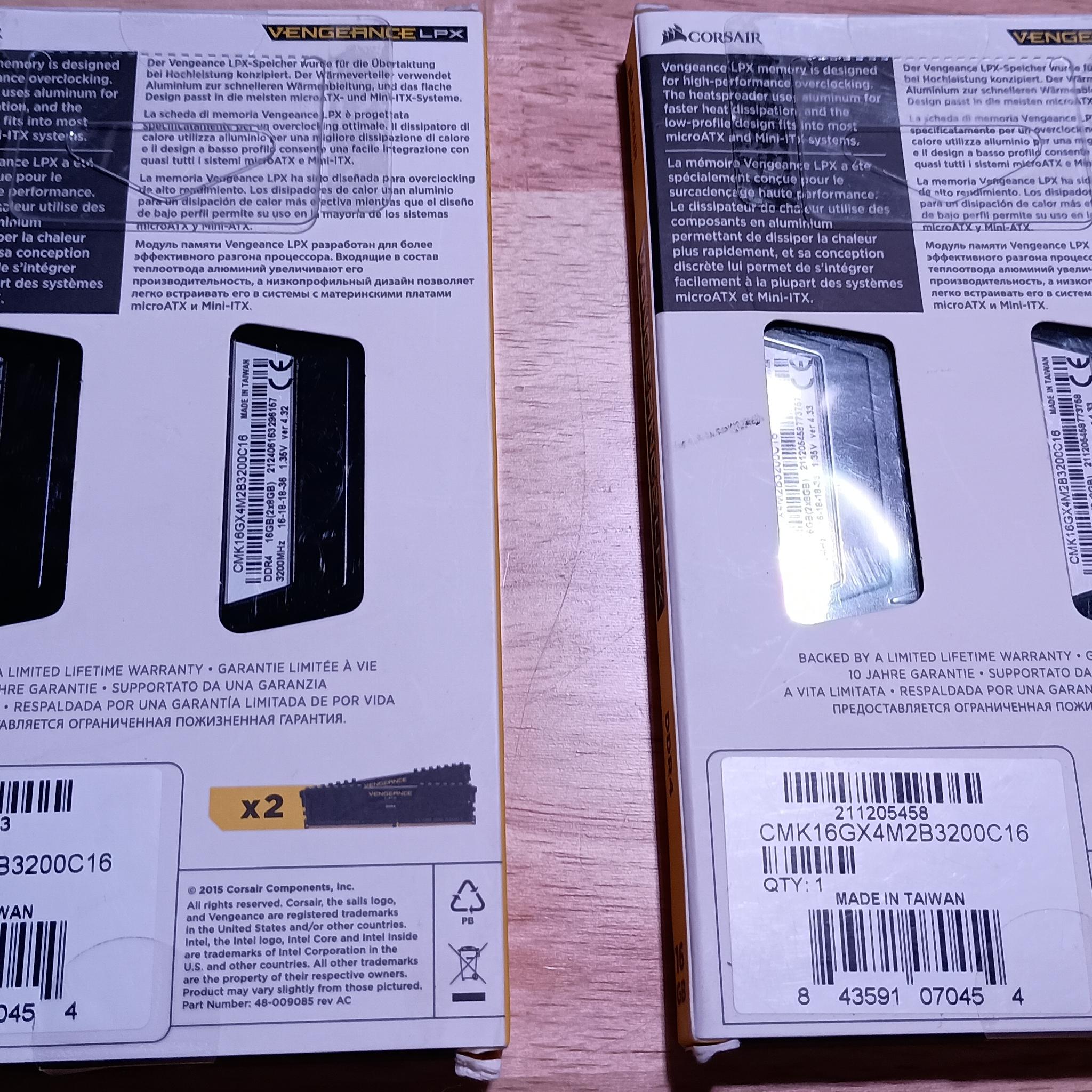 16gb DDR4 3200mhz - Corsair Vengeance LPX memory kit, 16gb (2x 8gb) 3200mhz C16