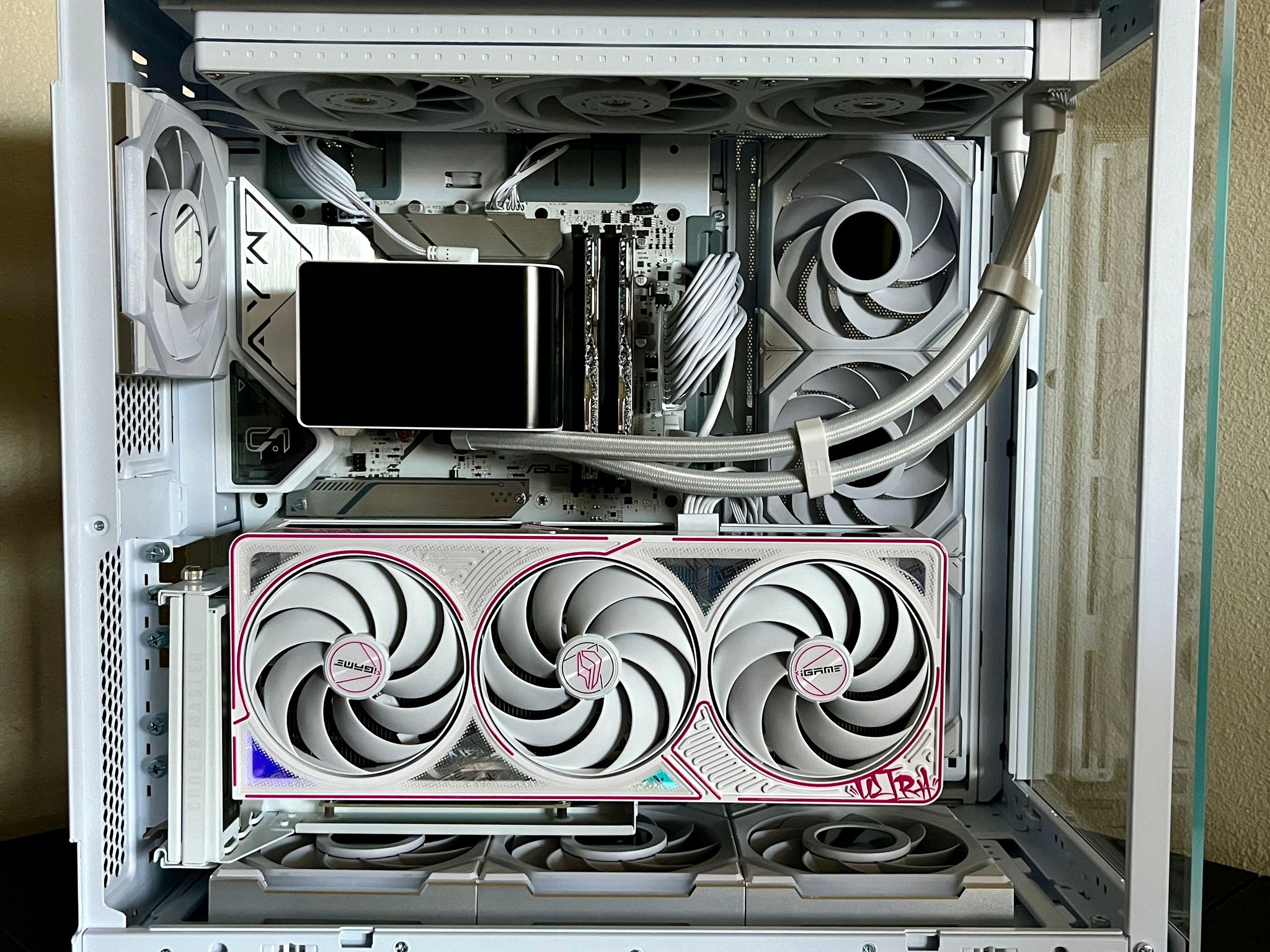 ALL WHITE GAMING PC Foreign 5080/ 64Gb DDR5/ I9 14900K/ 1200 PSU