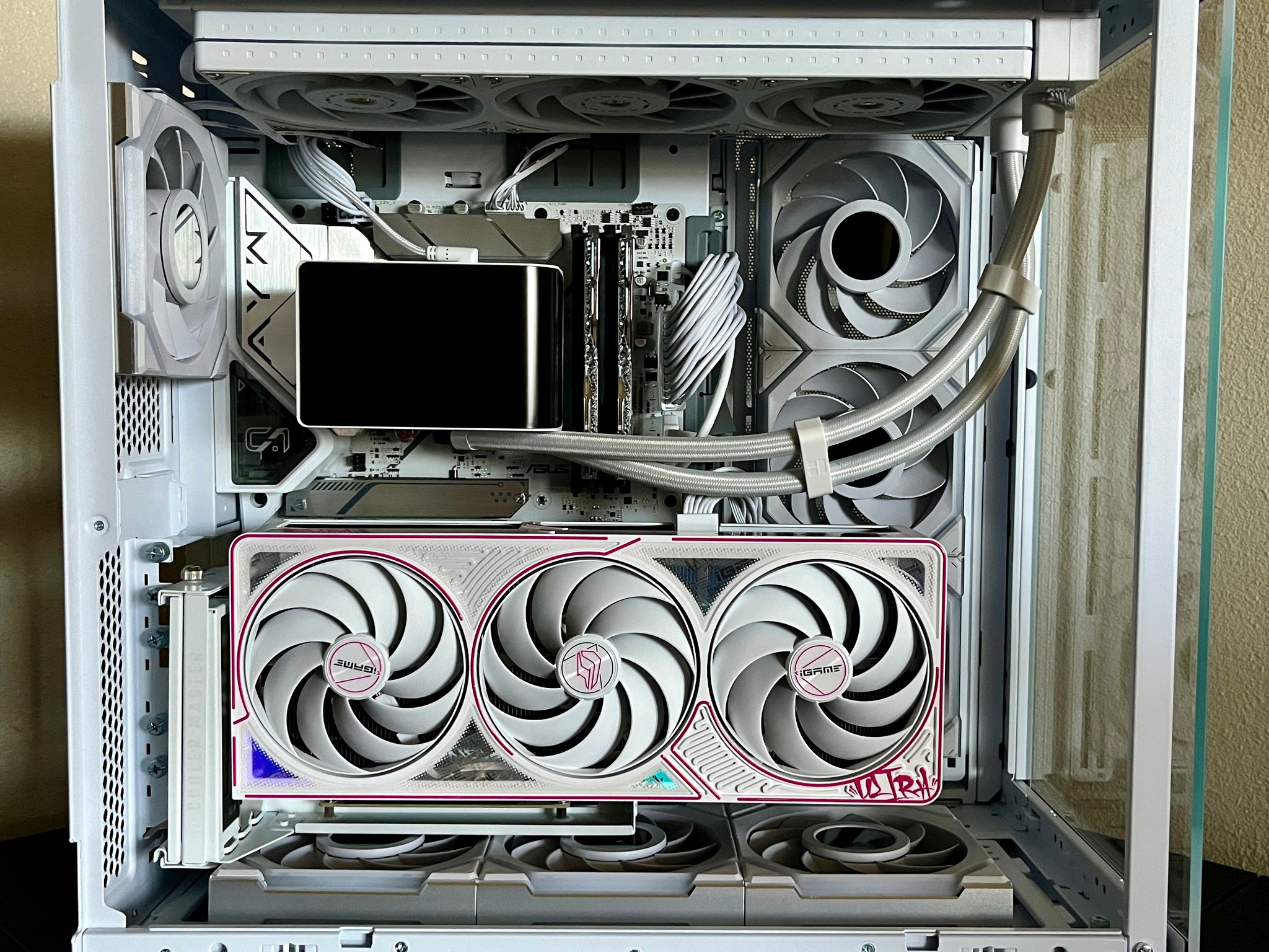 ALL WHITE GAMING PC Foreign 5080/ 64Gb DDR5/ I9 14900K/ 1200 PSU