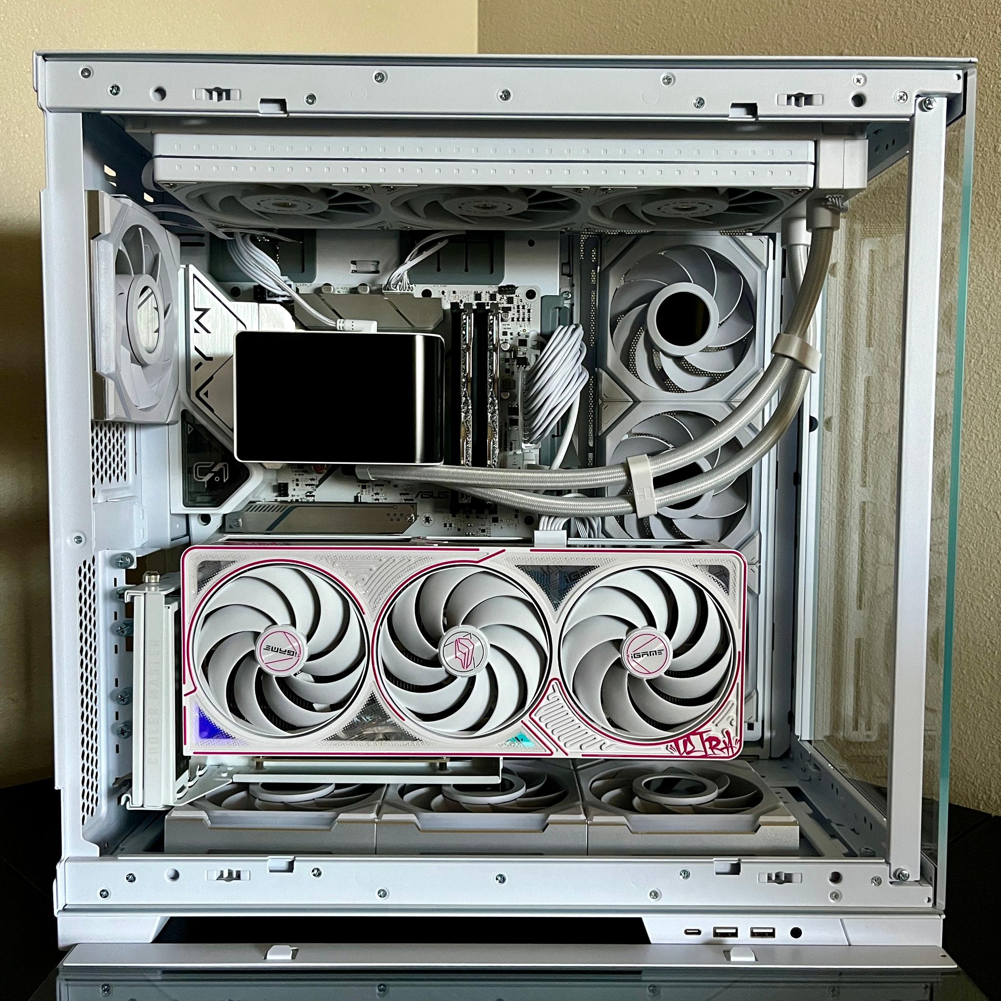 ALL WHITE GAMING PC Foreign 5080/ 64Gb DDR5/ I9 14900K/ 1200 PSU