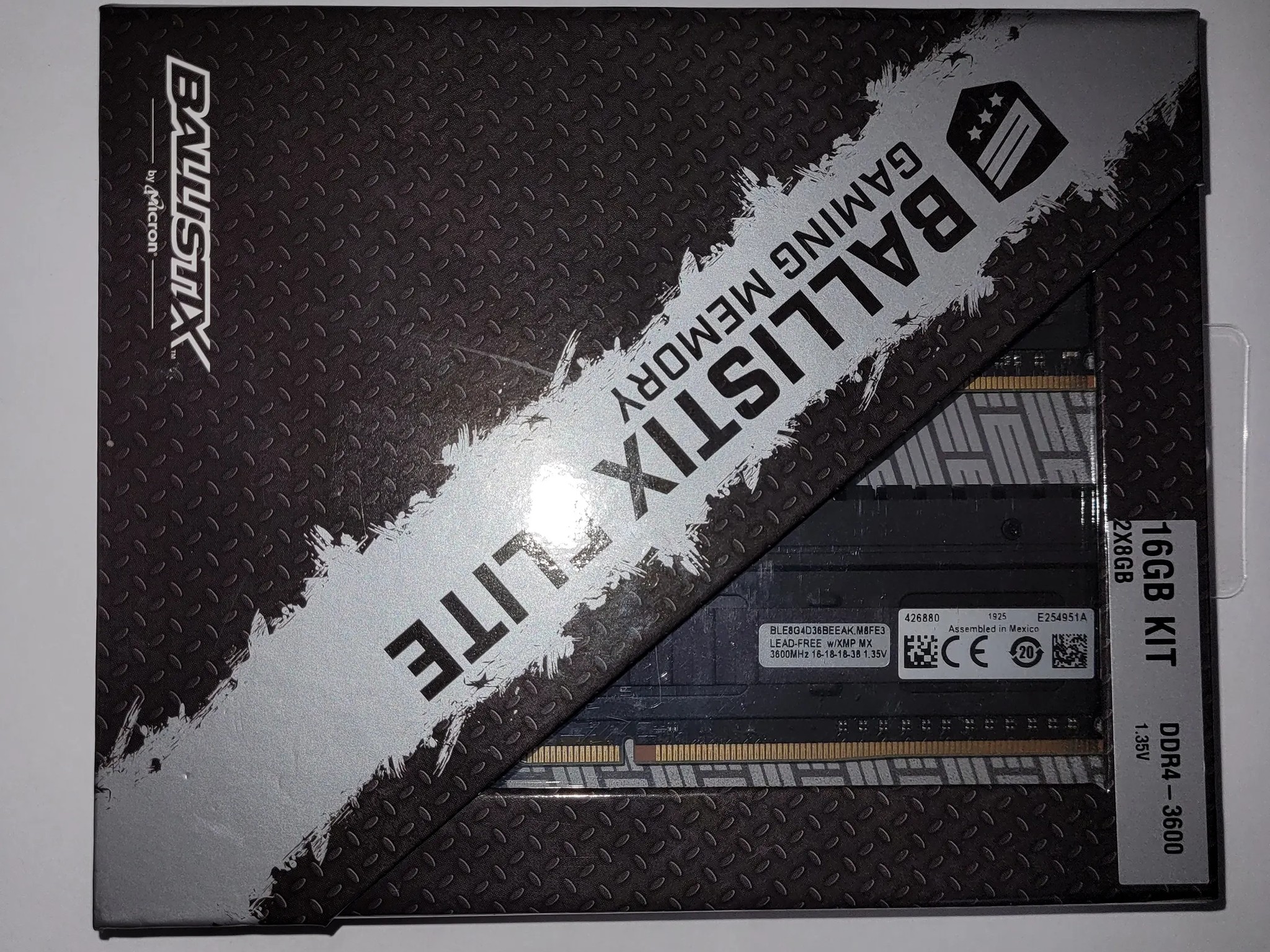 Crucial Ballistix Elite 3600 MHz DDR4 DRAM Memory Kit 16GB (8GBx2) CL16 BLE2K8G4D36BEEAK
