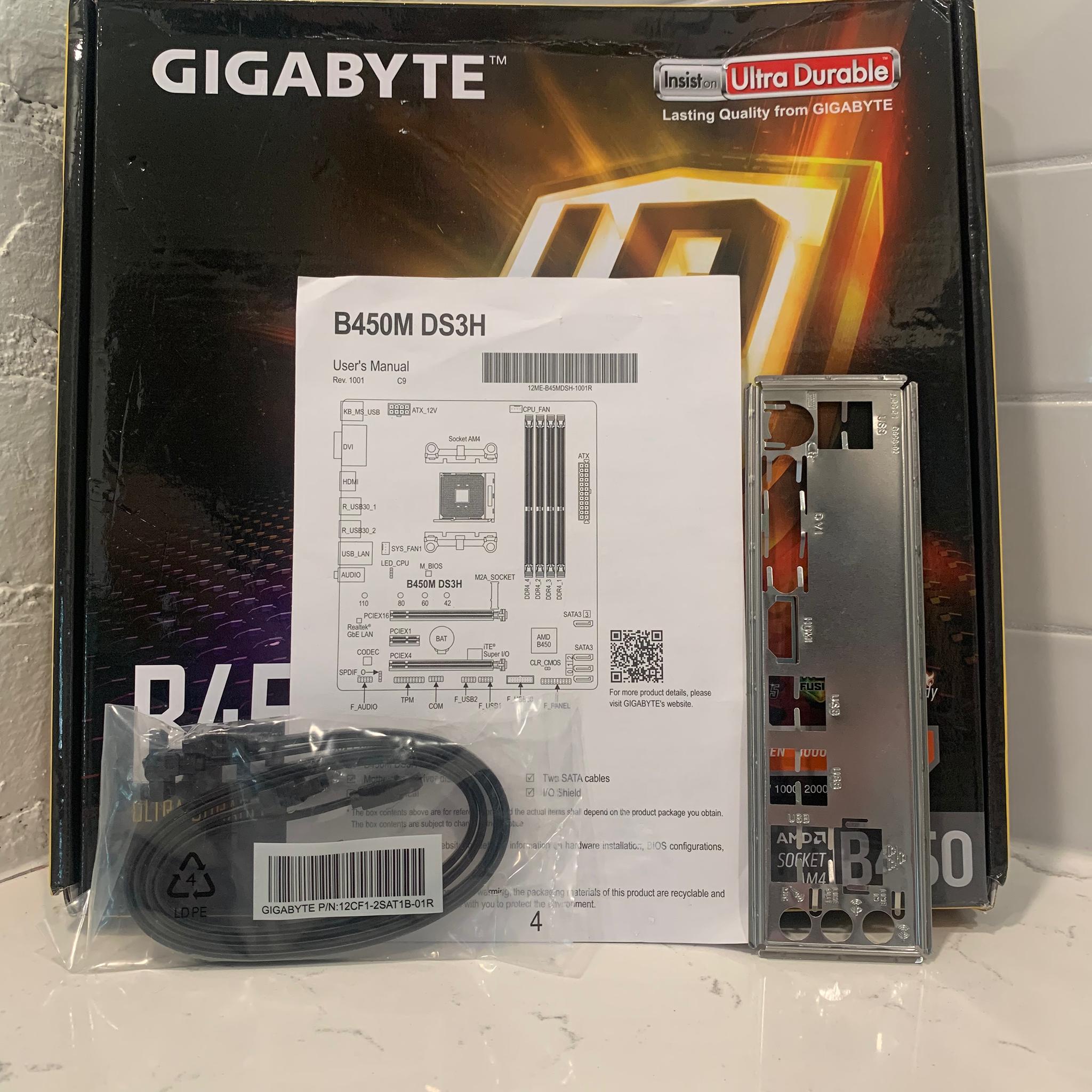 Gigabyte B450M DS3H Micro ATX Motherboard