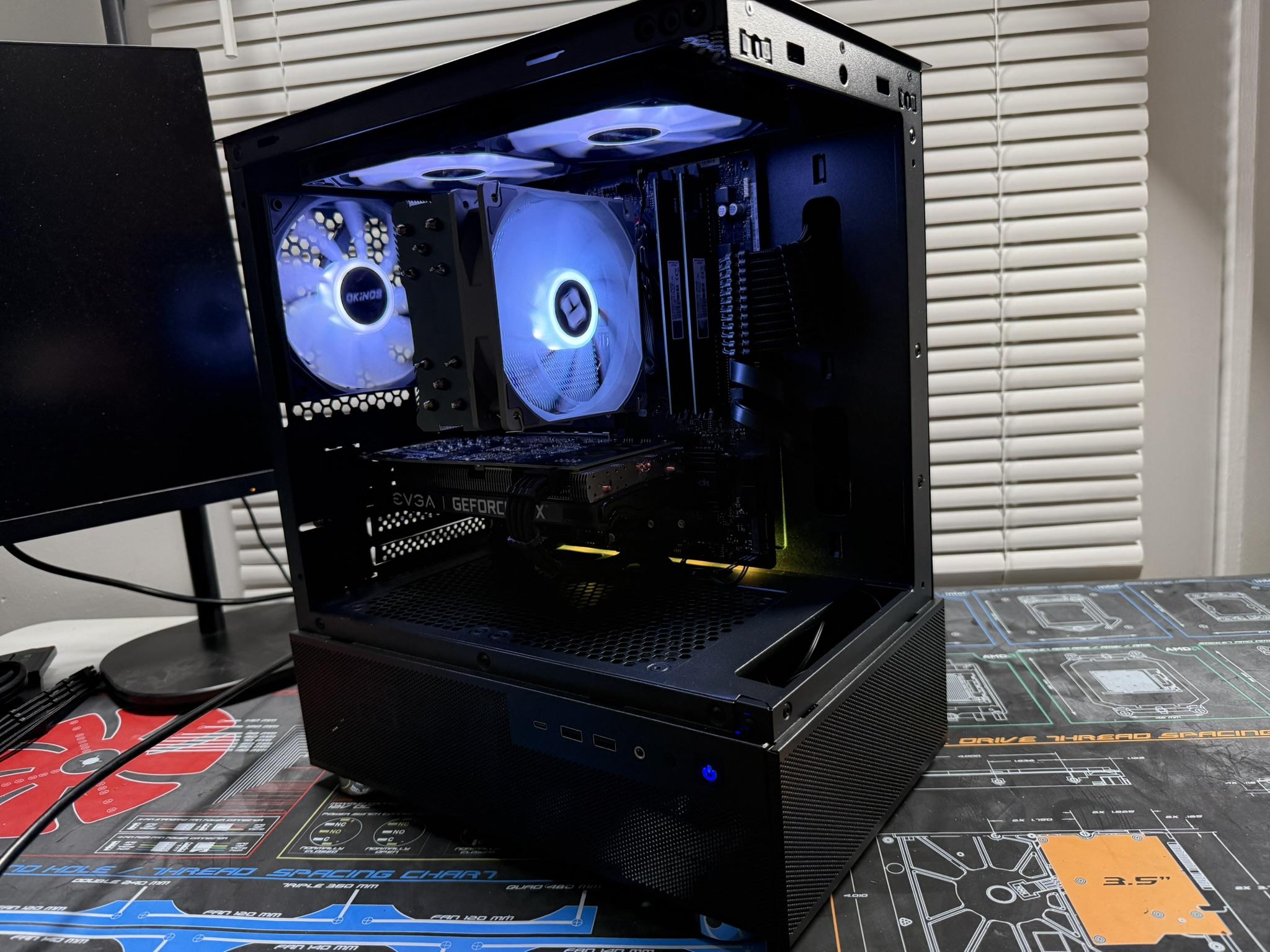♚Black Gaming PC | RYZEN 5 3600 | RTX 3060 12gb | 16GB RAM | 1TB M.2♚