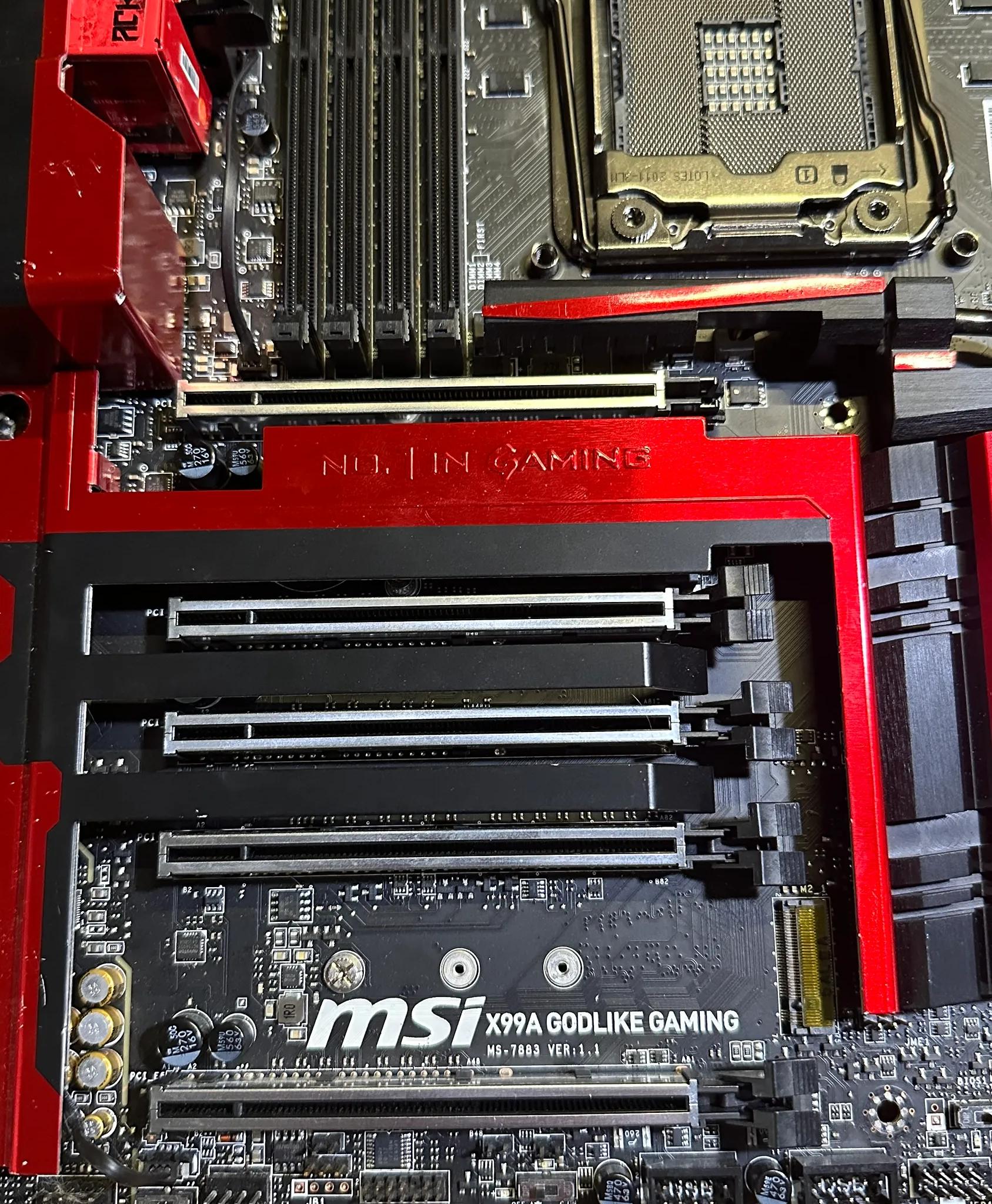 MSI X99A Godlike Gaming WIFI Motherboard X99 LGA2011-V3 DDR4 E-ATX Motherboard NOT WORKING