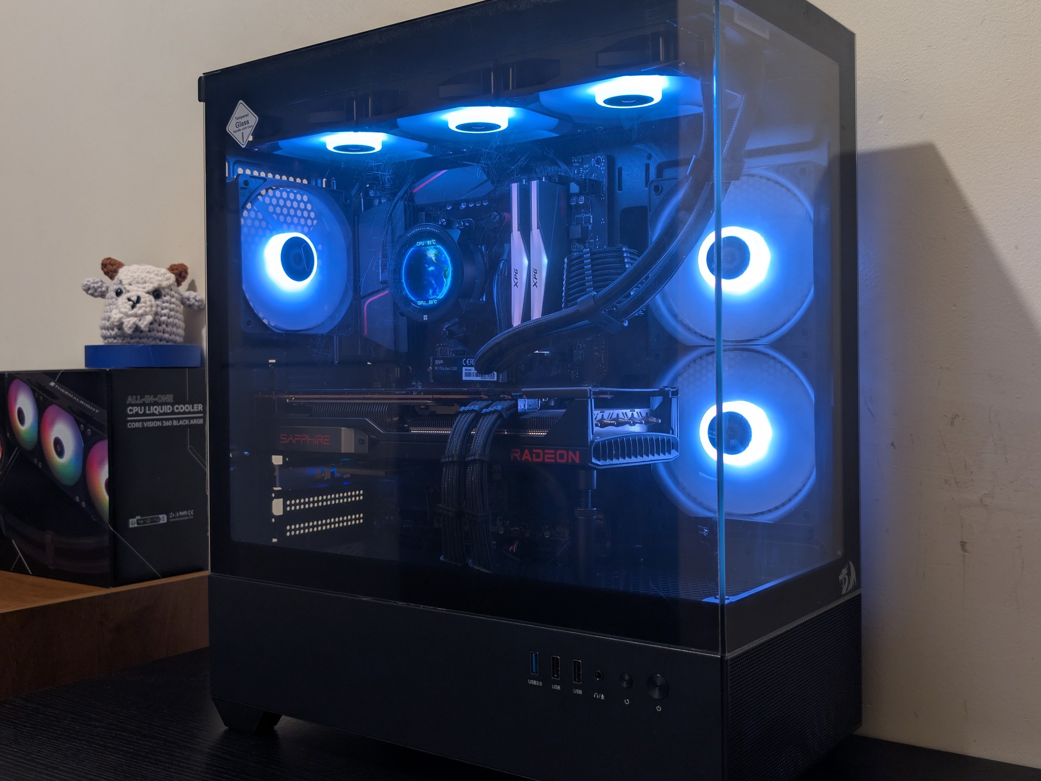🔥🐦‍⬛ 1440p Gaming Beast | RX 6800XT| Ryzen 7 5800X | 1TB SSD | 32GB RAM | WiFi 6 & Bluetooth 🐦‍⬛🔥