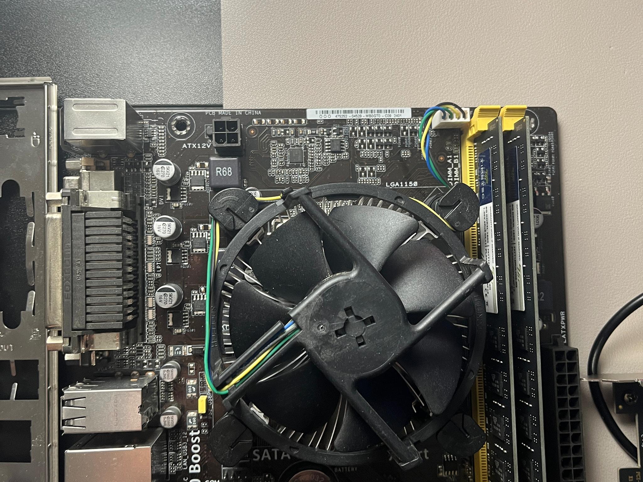 Combo! CPU RAM Motherboard & WiFi Card Intel i5 16GB RAM