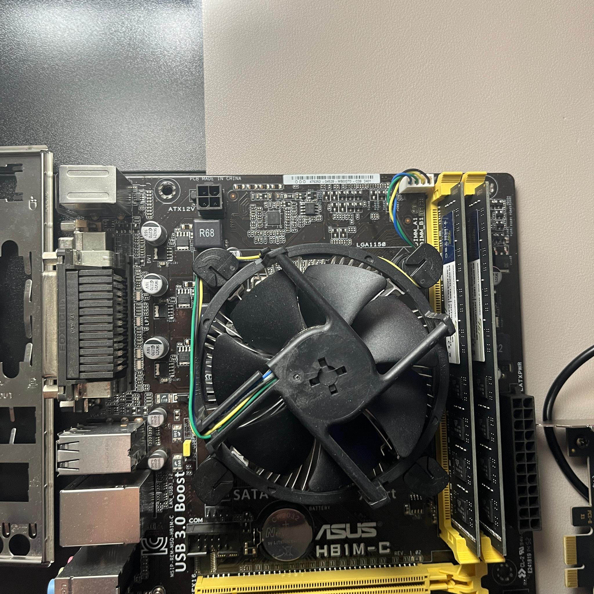 Combo! CPU RAM Motherboard & WiFi Card Intel i5 16GB RAM