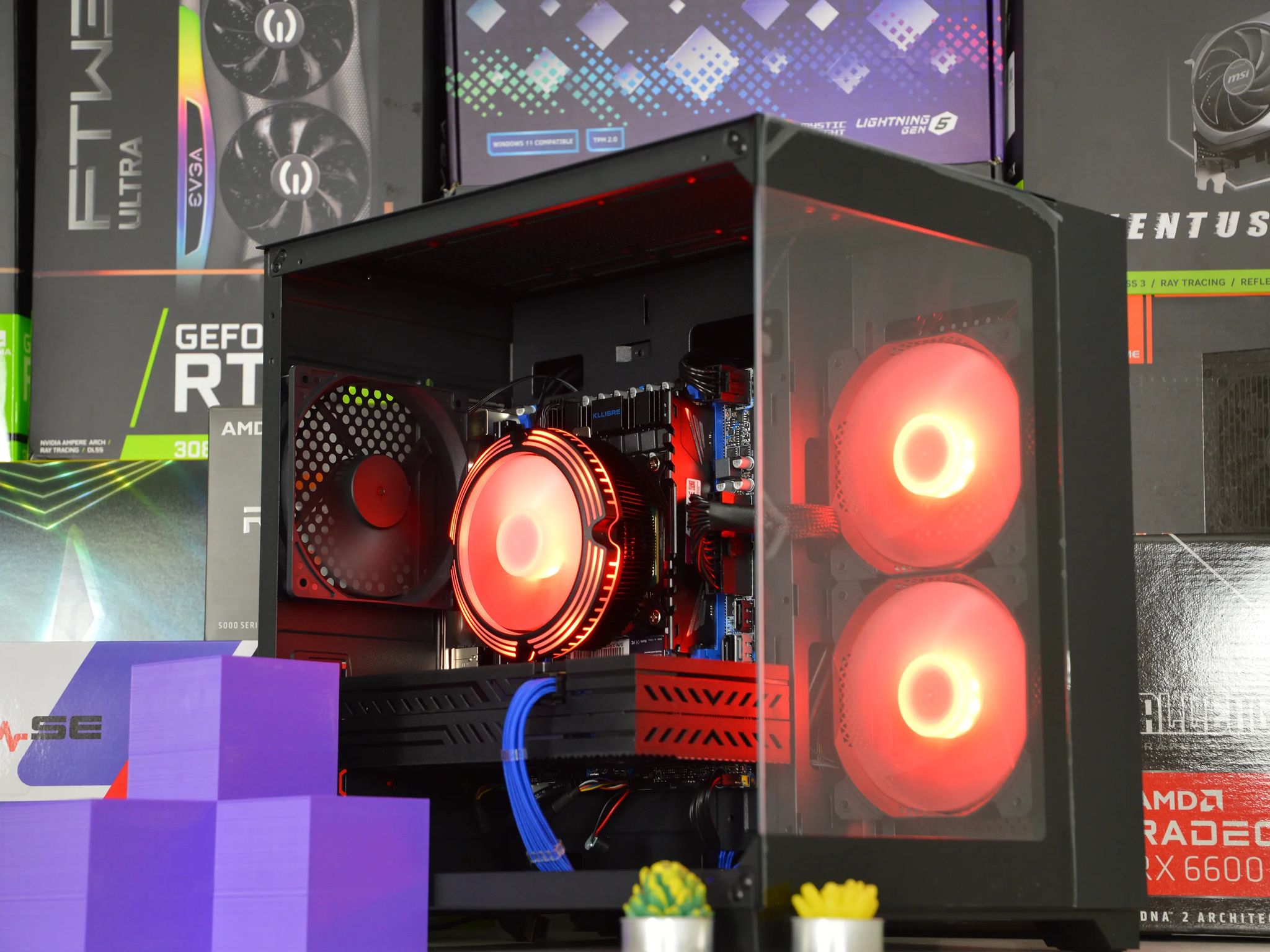 🔵⚫️| RX 580 8GB | INTEL XEON E5 2670 V3 | 16GB DDR4 RAM | 1TB NVME SSD | Midnight Ocean |