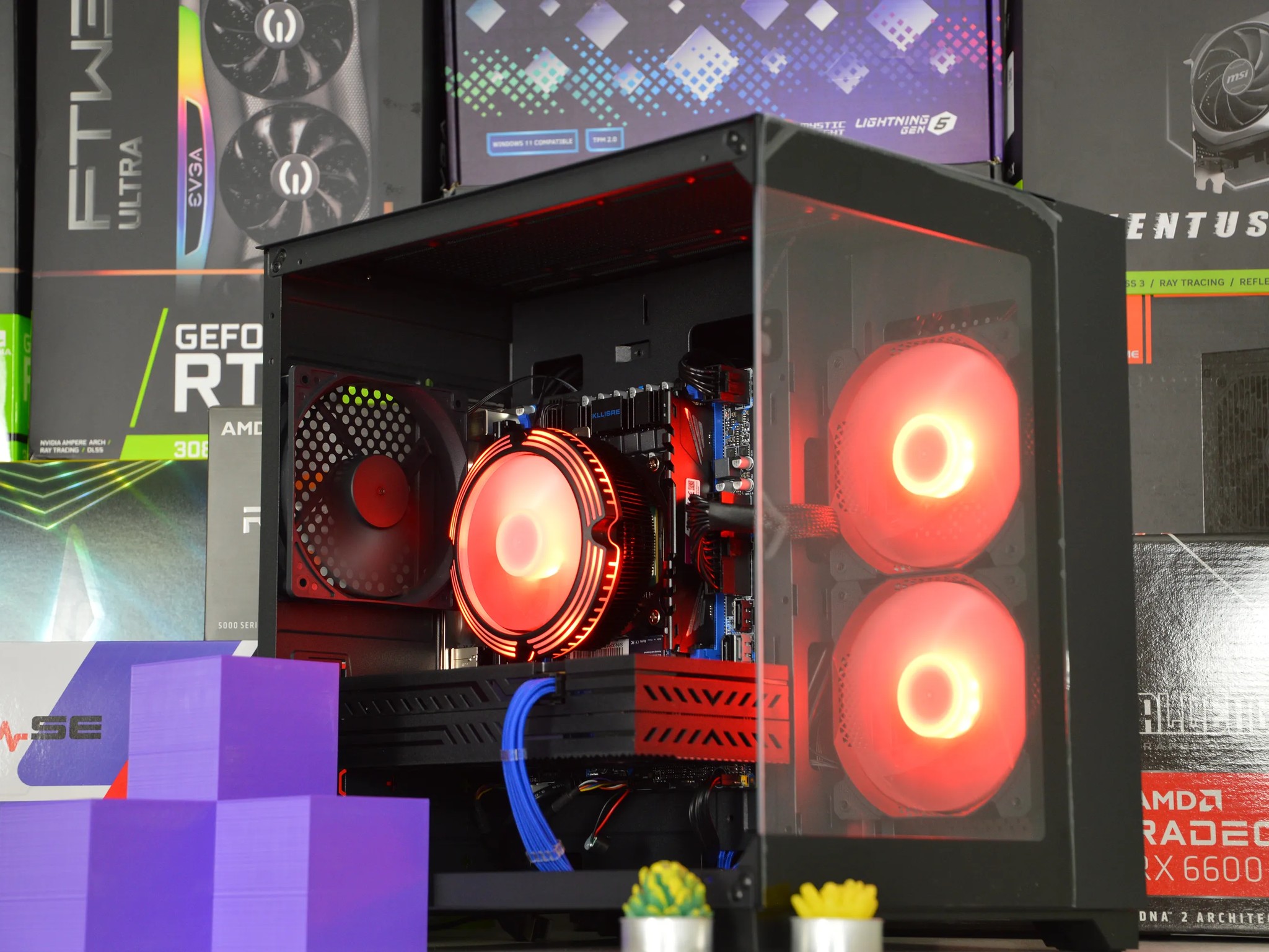 🔵⚫️| RX 580 8GB | INTEL XEON E5 2670 V3 | 16GB DDR4 RAM | 1TB NVME SSD | Midnight Ocean |