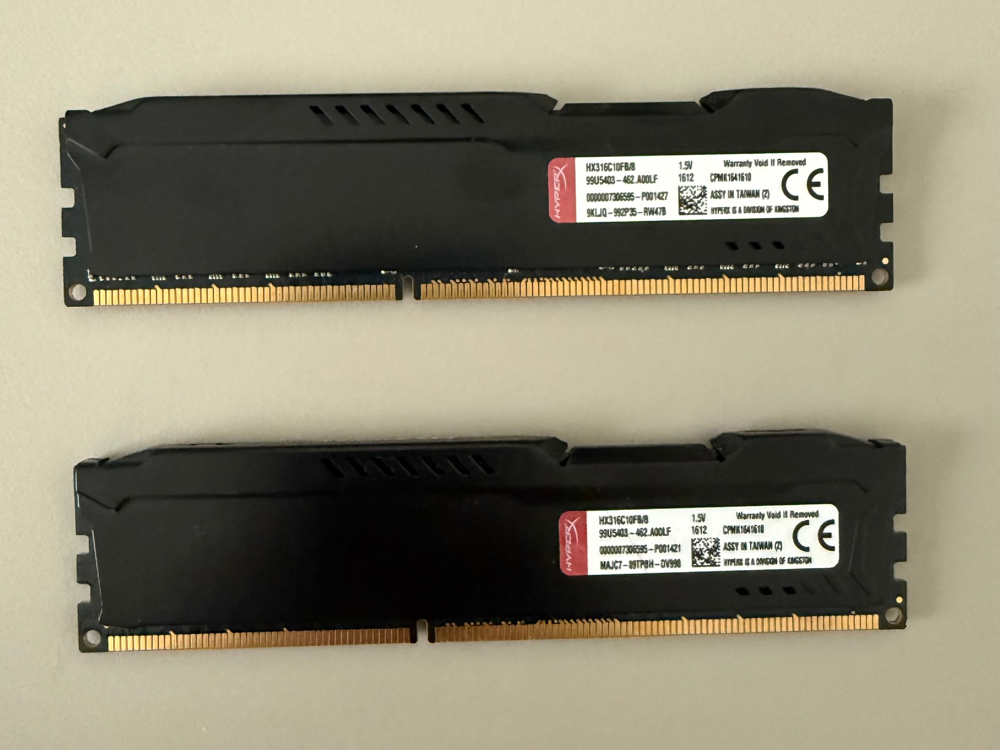 HyperX 16GB DDR3-1600 (x2 8GB) Kit