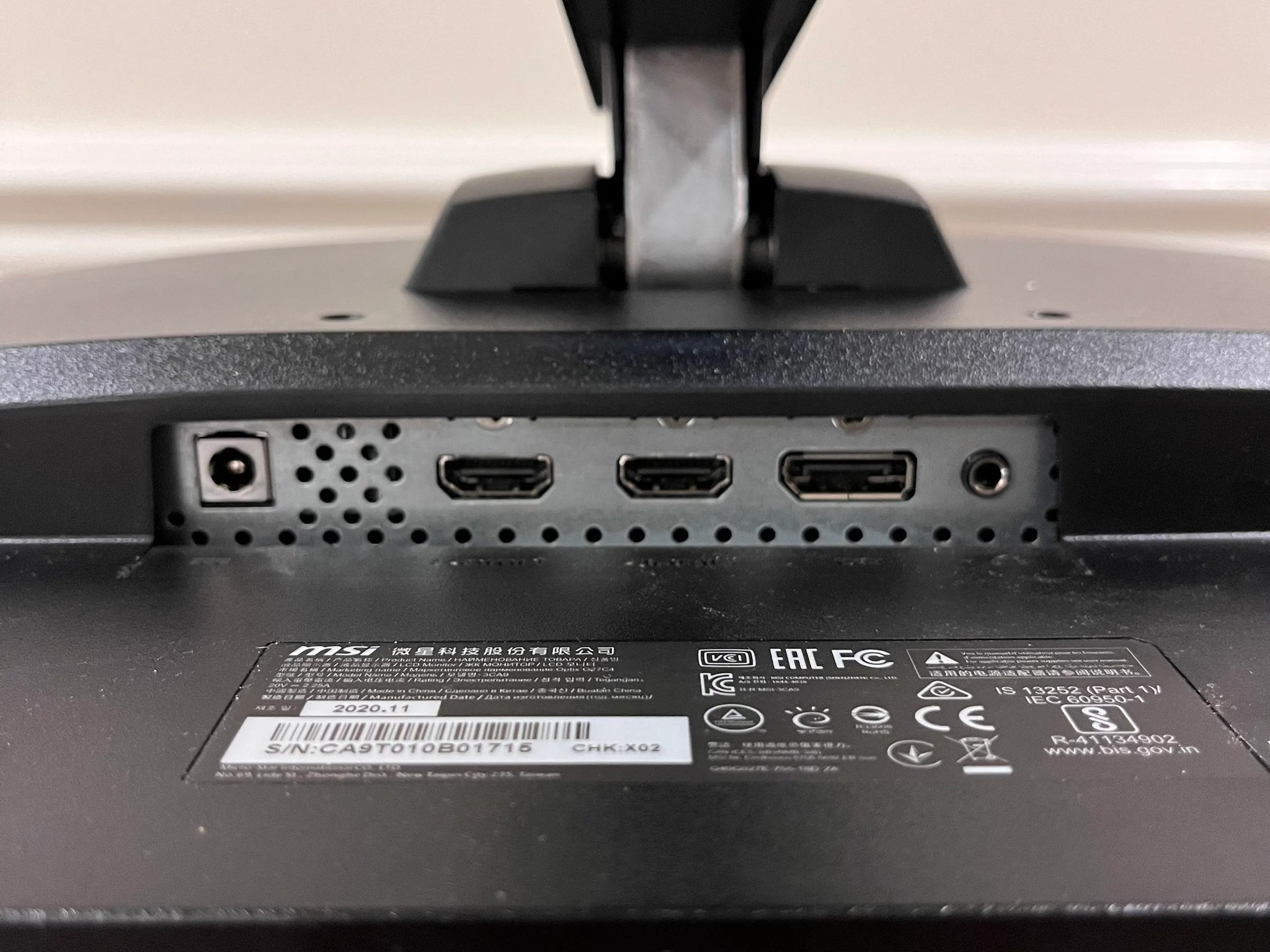 MSI Optix G27C4 1080p 165Hz 27 inch VA Curved Gaming Monitor