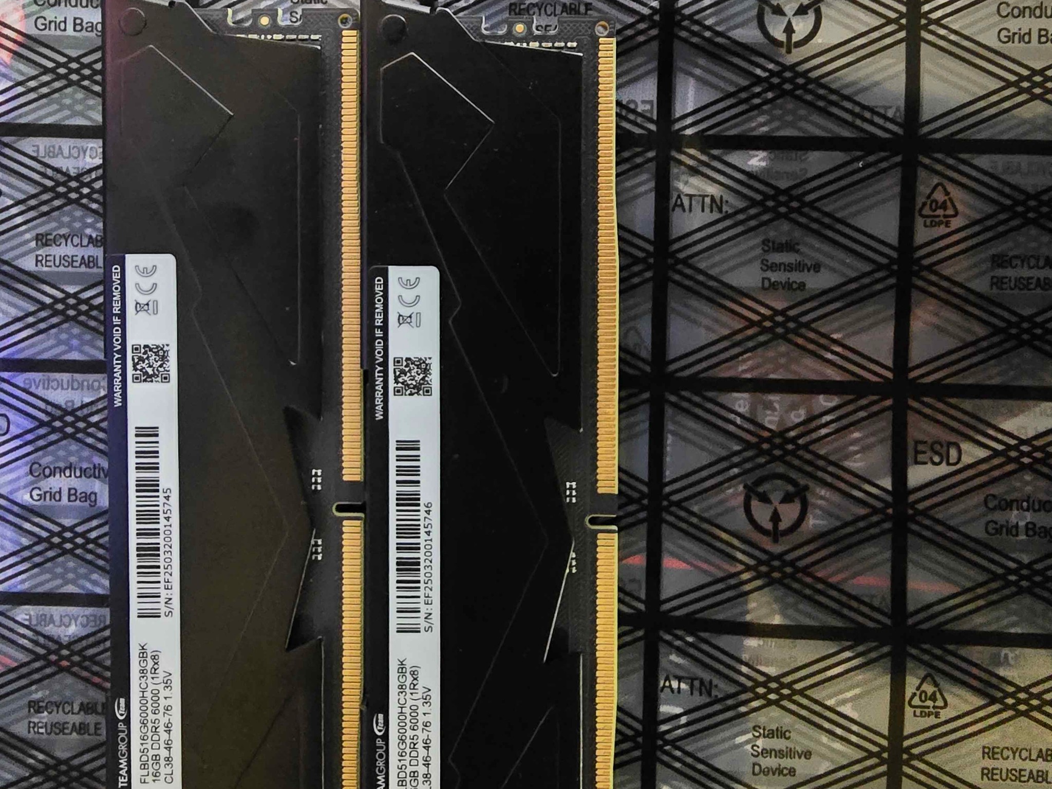 FREE SHIPPING TEAMGROUP T-Force Vulcan DDR5 32GB (2x16GB) 6000MHz DDR5 RAM (Black)
