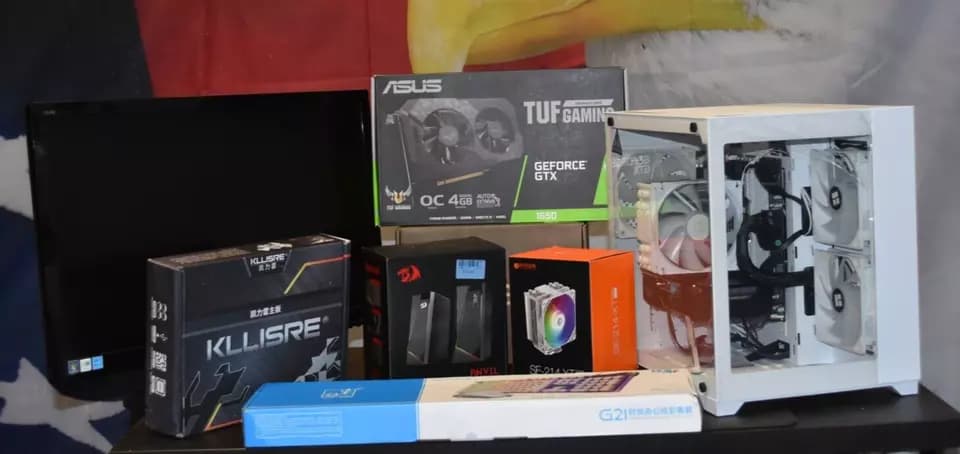GAMING PC INTEL XEON 16 GB RAM GTX 1650 OC 4GB 1TR NVME SPEAKERS +KEYBOARD MOUSE