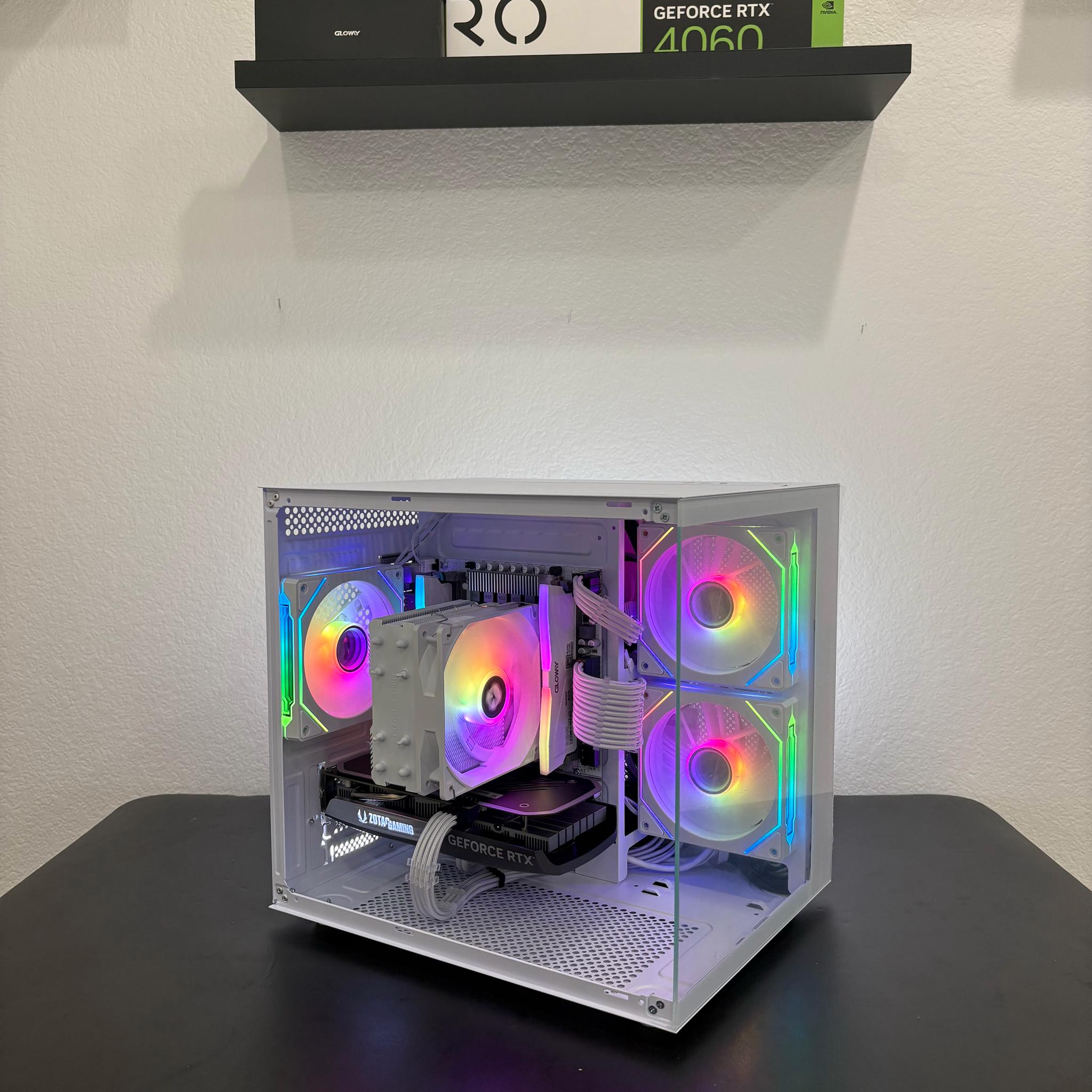 | Gaming PC | RTX 4060 | Intel Xeon E5-1650 V3 | 16 GB 3200 Mhz | 512GB Storage | ARGB |