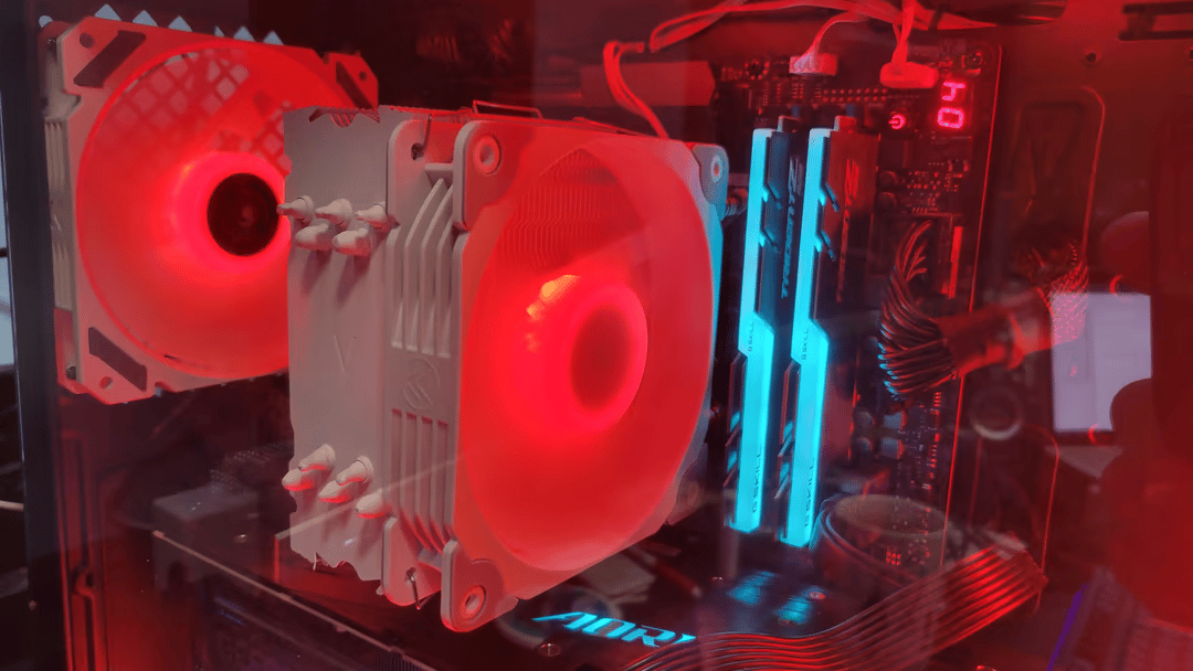 Gently USED Vetroo V5 CPU Cooler- White. Includes ALL Parts & Accessories