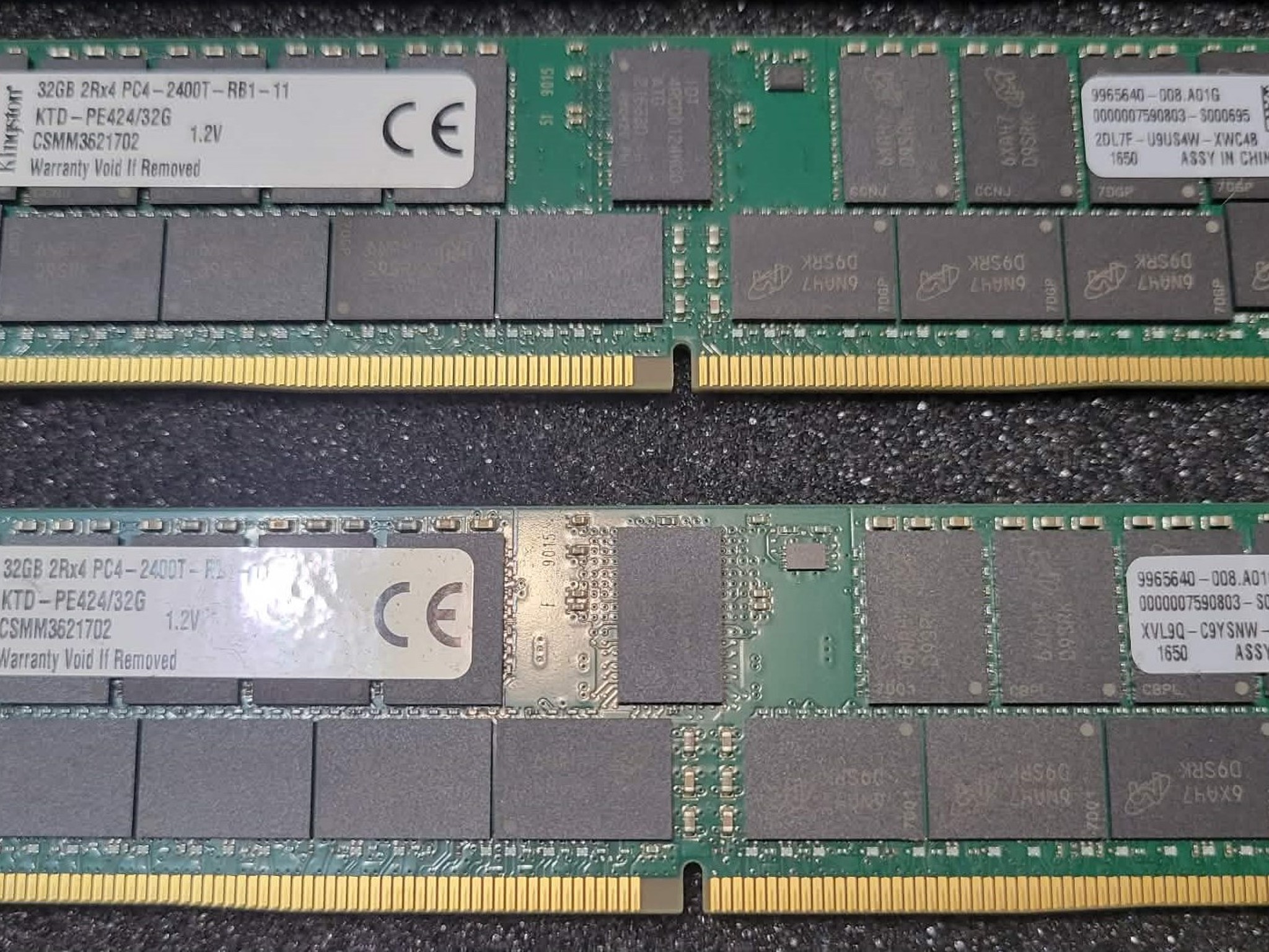 Kingston 256GB (8x32GB) DDR4 2Rx4 PC4-2400T-RB11-11 ECC Reg Server Memory RAM