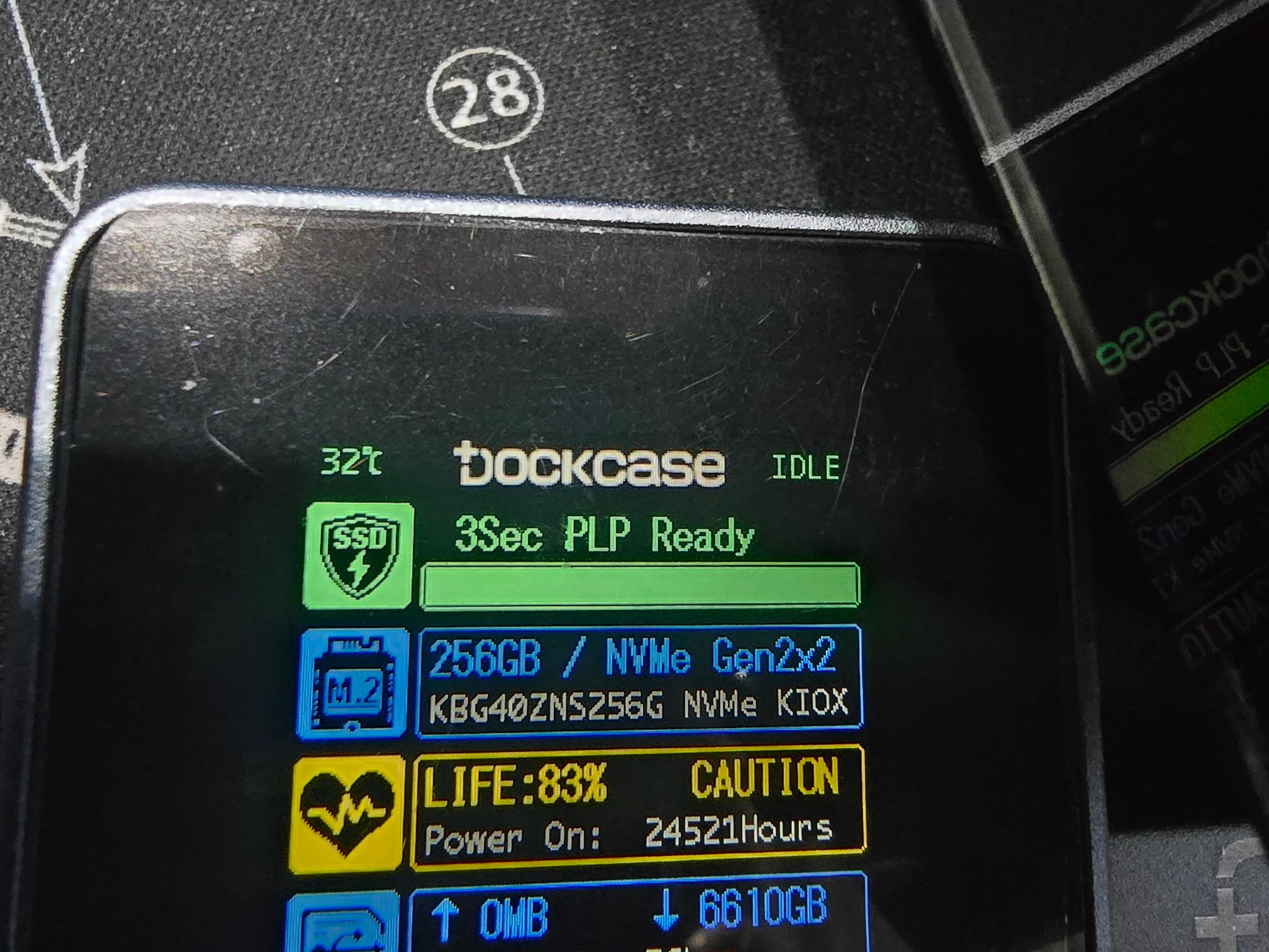 Dockcase Pocket Smart 2230 M.2 NVMe SSD W/ Kioxia 256GB SSD