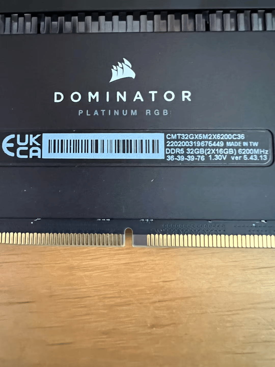 Corsair 32gb DDR5 6200 MHZ 
