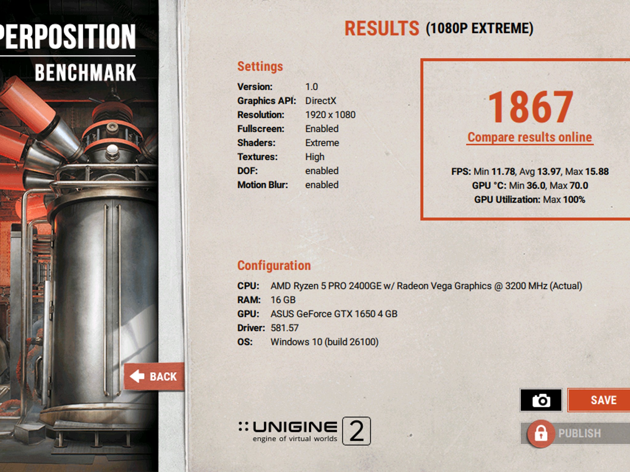 ASUS Phoenix GeForce GTX 1650 4GB GDDR6 (PH-GTX1650-4GD6-P)