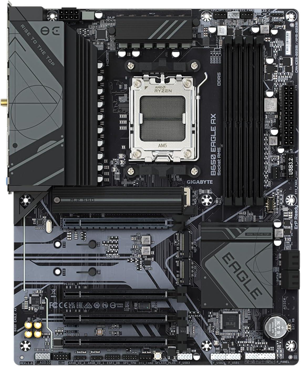 Gigabyte B650 EAGLE AX AMD B650 AM5 ATX Desktop Motherboard
