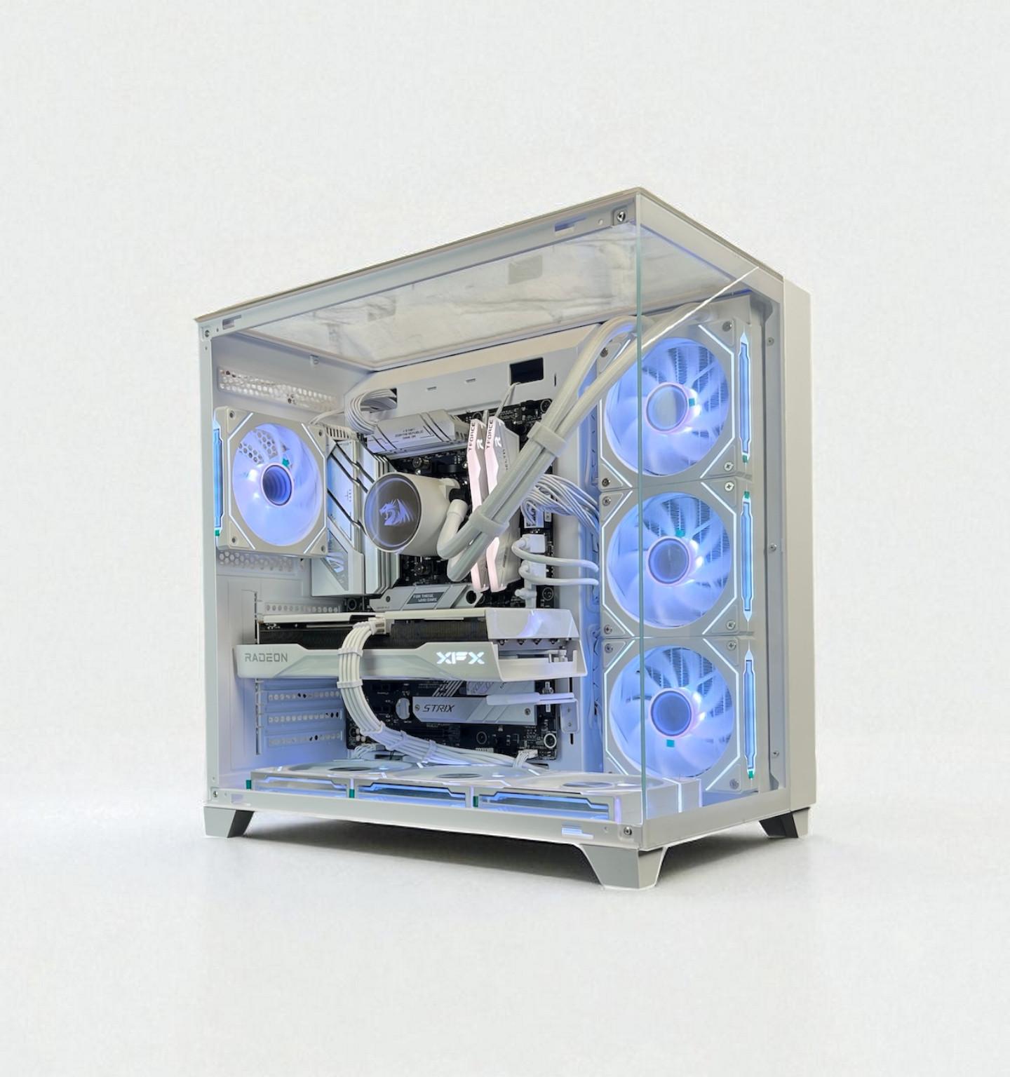 Liquid Cooled AMD RX 9060 XT 16GB Ryzen 5 8400F 16GB DDR5 1 TB M.2 Gaming PC