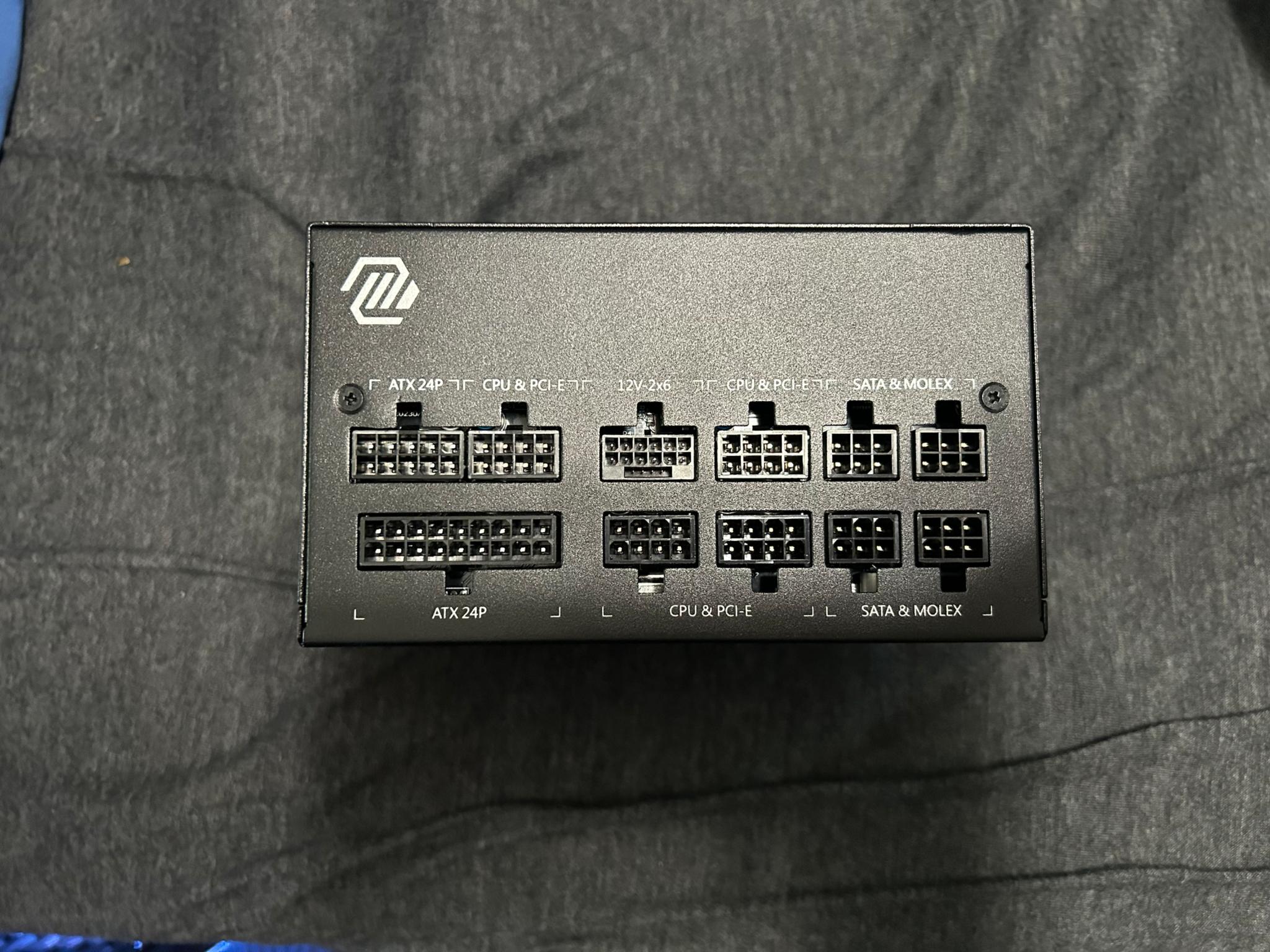 850W MSI MAG A850GL with custom cables!