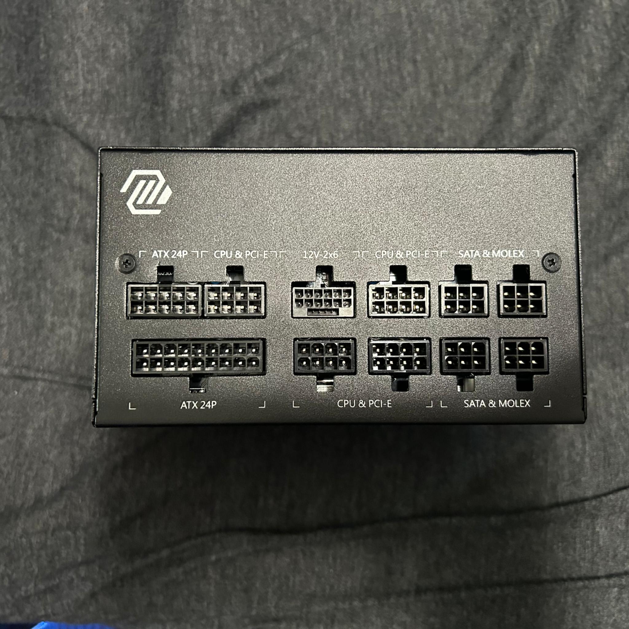 850W MSI MAG A850GL with custom cables!