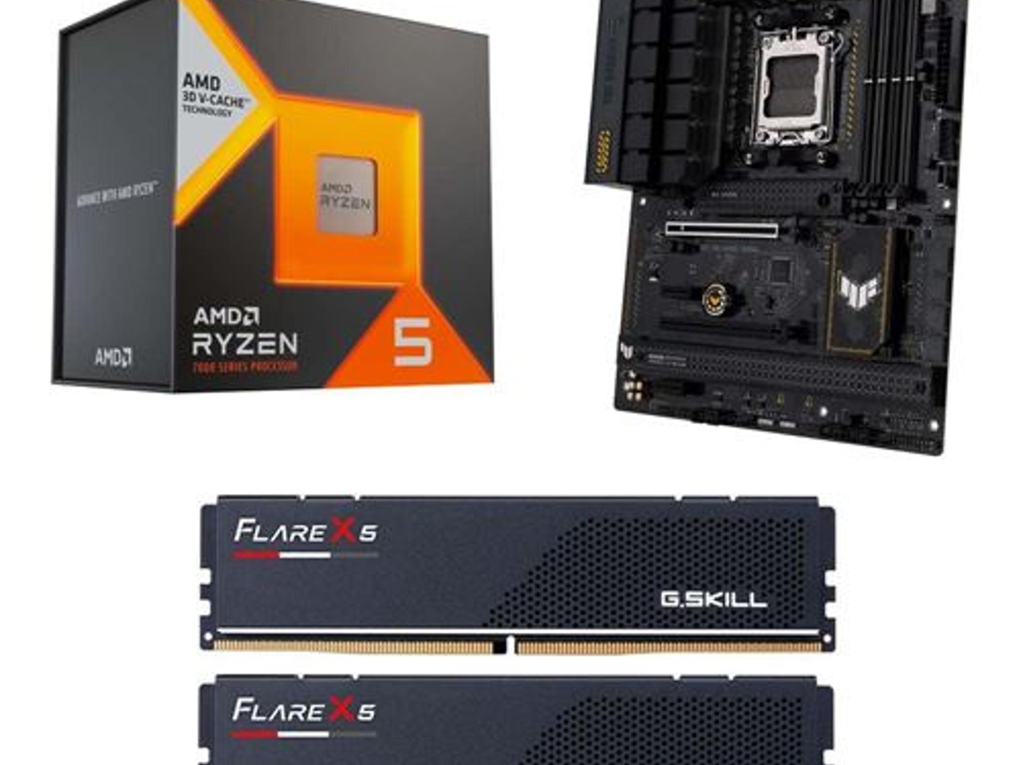 AMD Ryzen 5 7600X3D, ASUS TUF Gaming B650 Plus WiFi, G.Skill 32GB DDR5-6000 Kit, Bundle