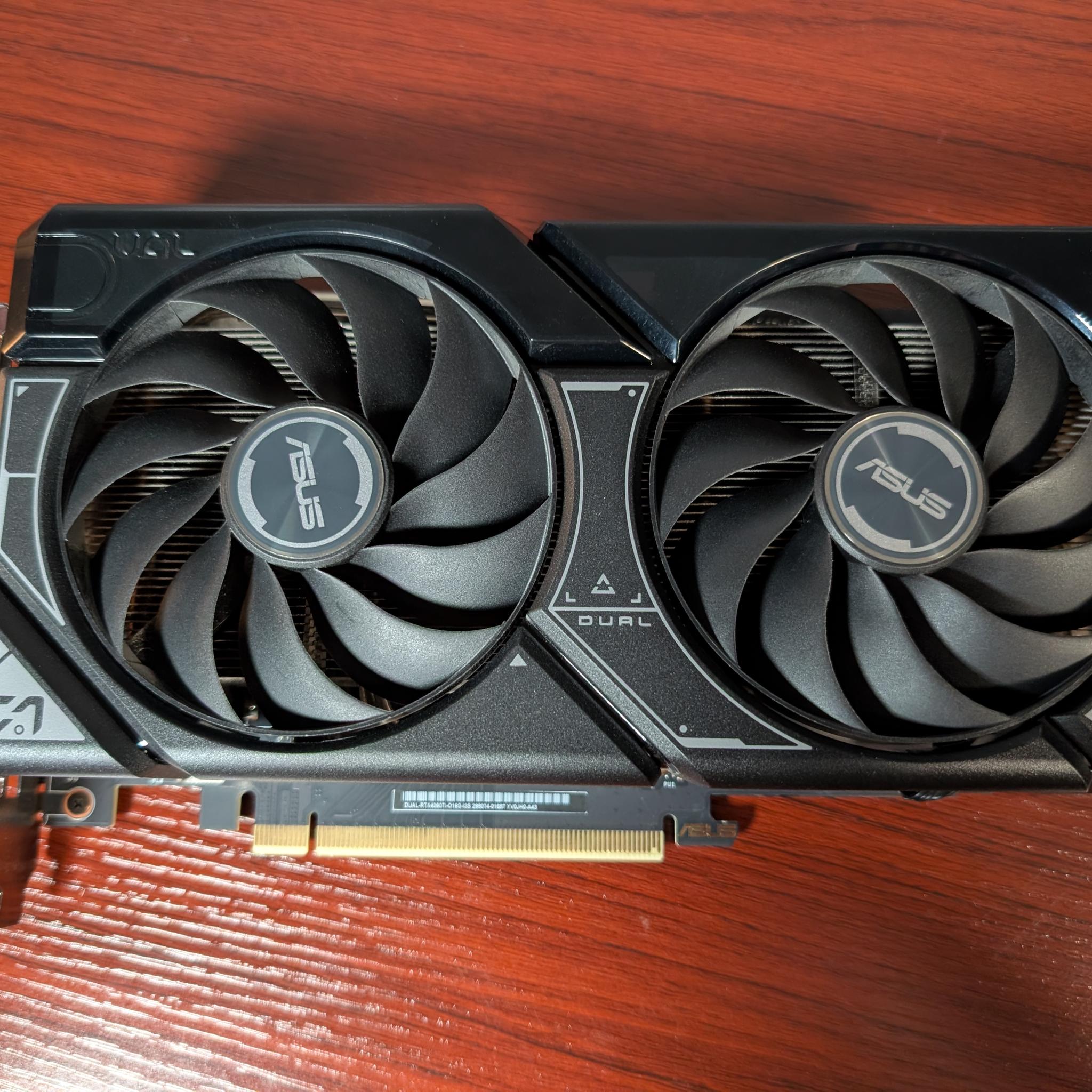 Asus DUAL OC GeForce RTX 4060 Ti 16GB GPU