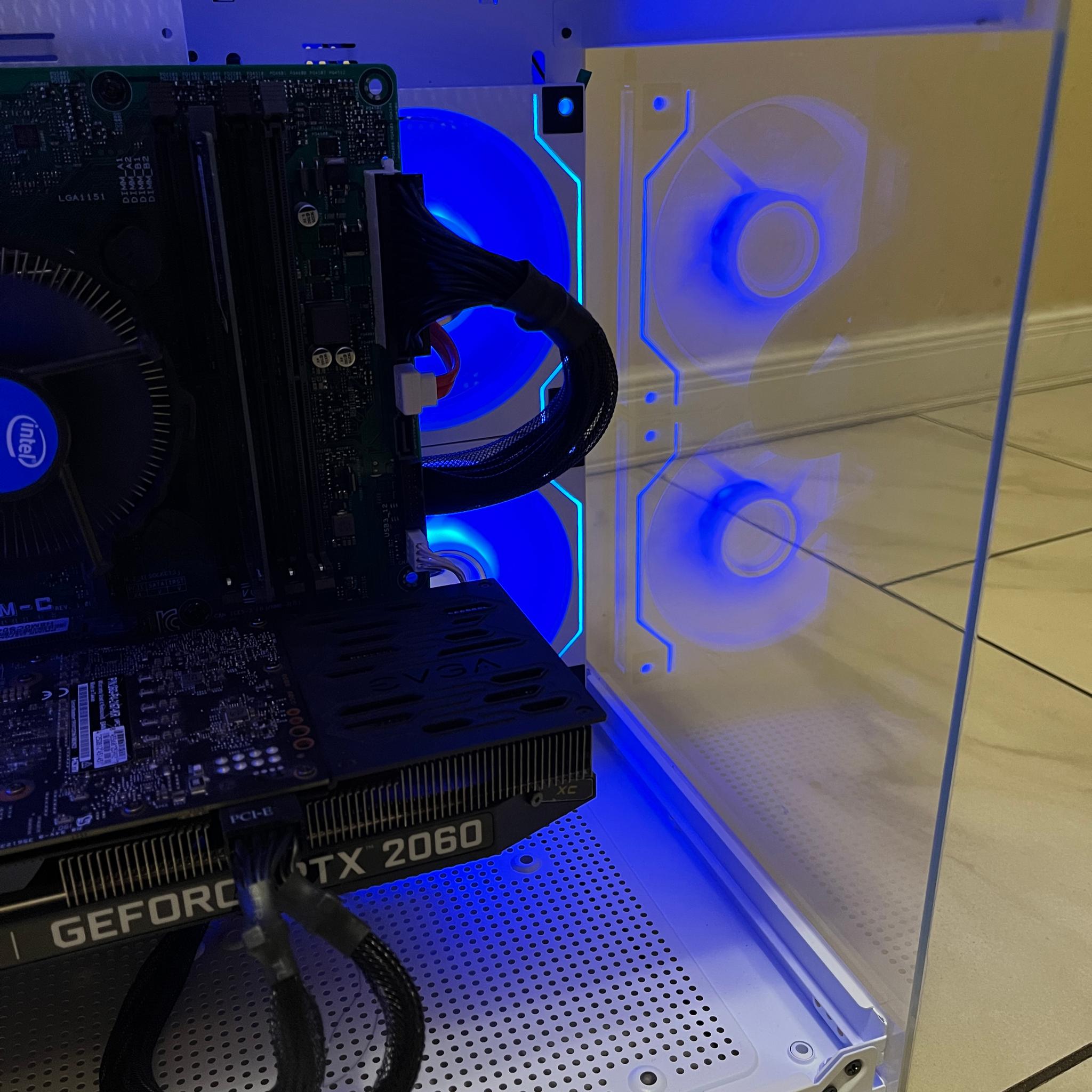 🟠🔥RTX 2060, Intel i5-7400, 16GB RAM,  500 GB SSD, High Performance RGB Gaming PC w/ Remote 🖥️