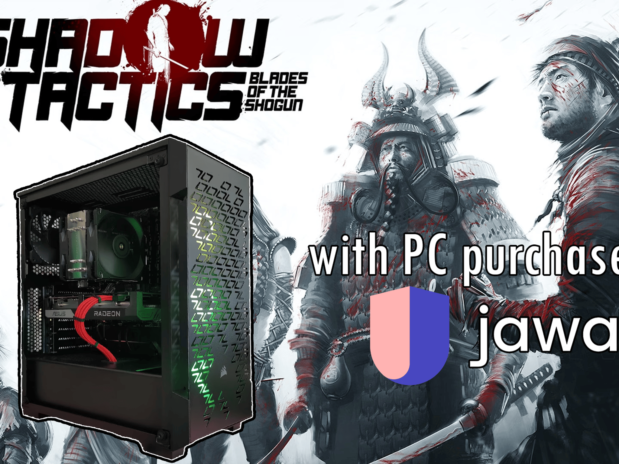稲妻 Inazuma | Ryzen 5 3600 + RX 6600 Gaming PC | Shadow Tactics Included!