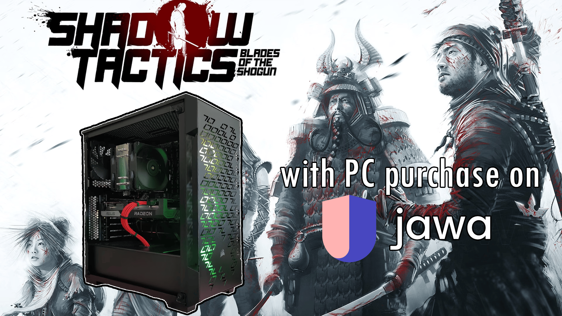 稲妻 Inazuma | Ryzen 5 3600 + RX 6600 Gaming PC | Shadow Tactics Included!