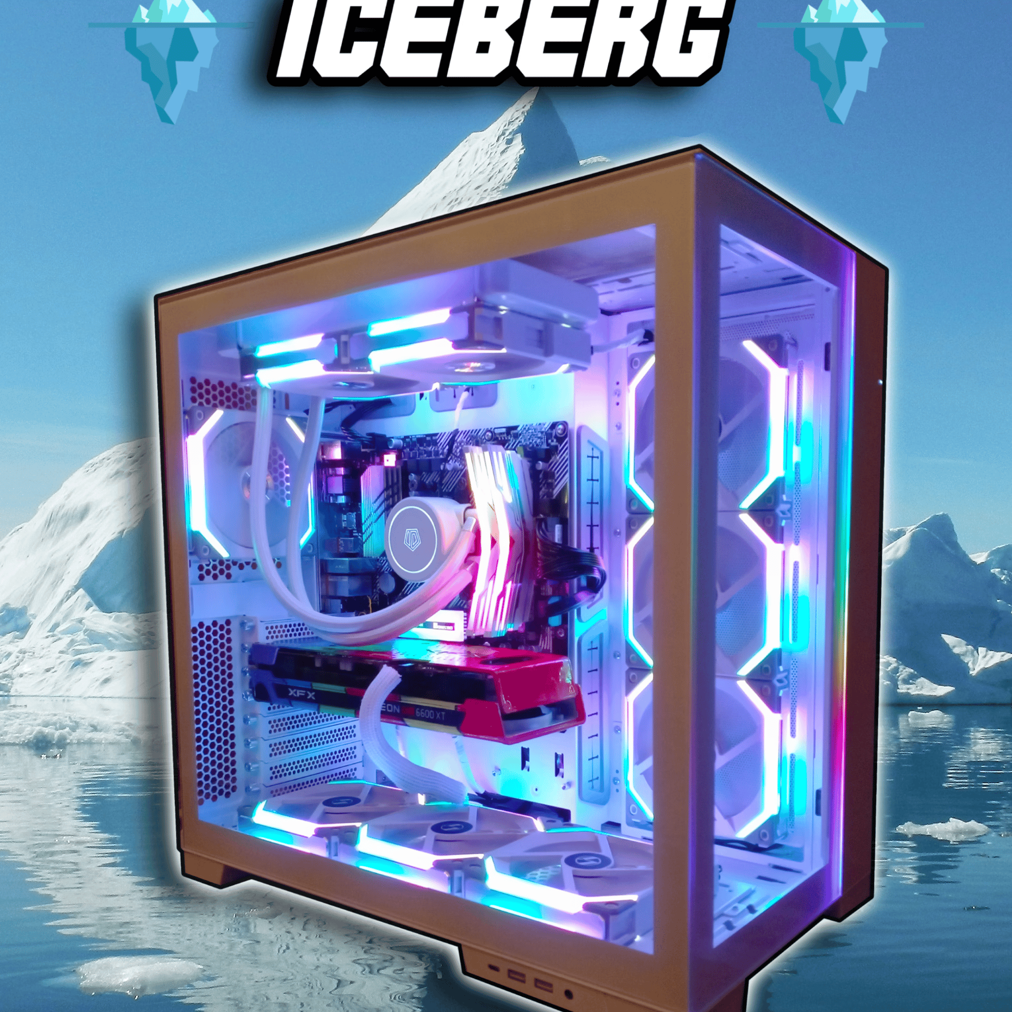 ICEBERG🧊| Ryzen 5600 & RX 6600XT Gaming/Streaming PC