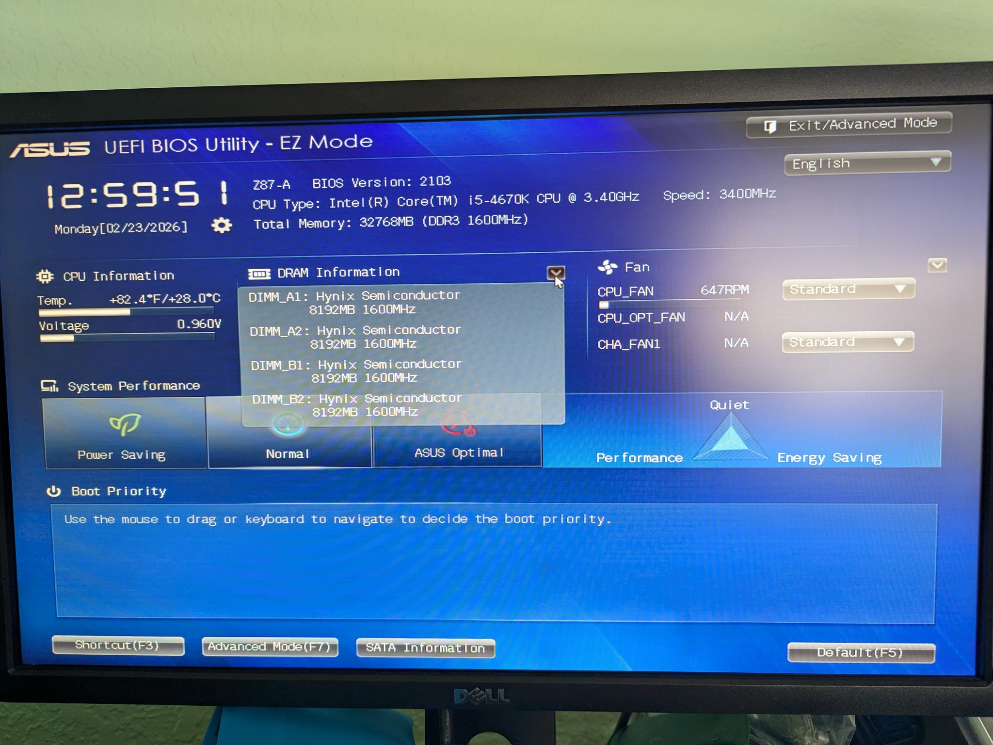 Asus Z87-A Motherboard | i5-4670K | 32GB RAM | WiFi BT Combo