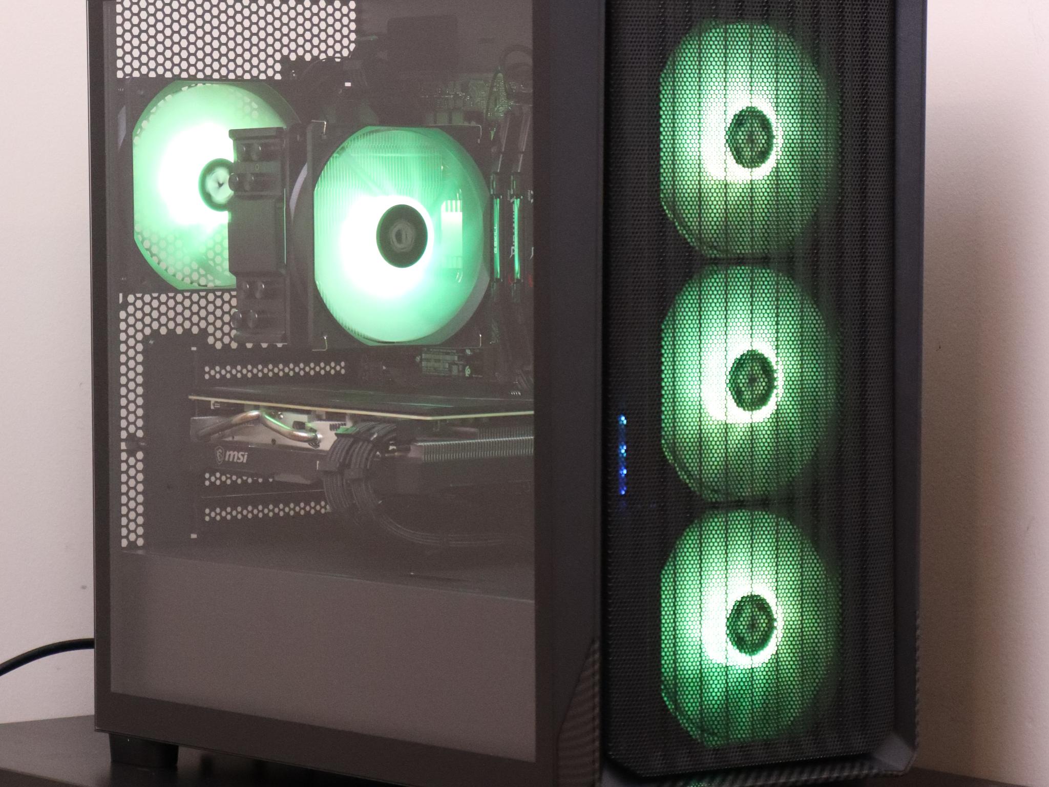 Black RGB 1080p Gaming PC | Ryzen 5 3600 - 5700xt