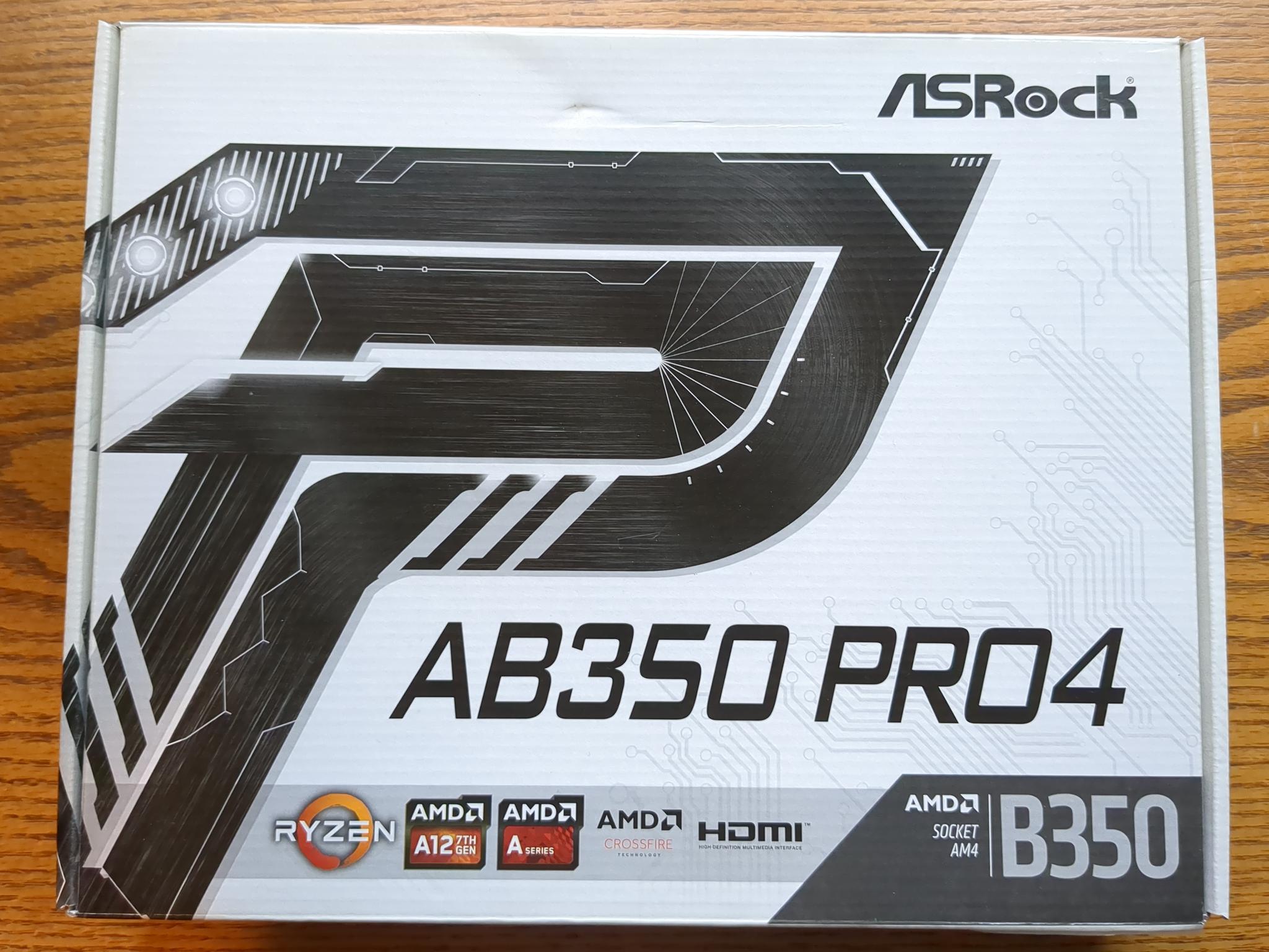 ASRock AB350 Pro4 Am4 Motherboard