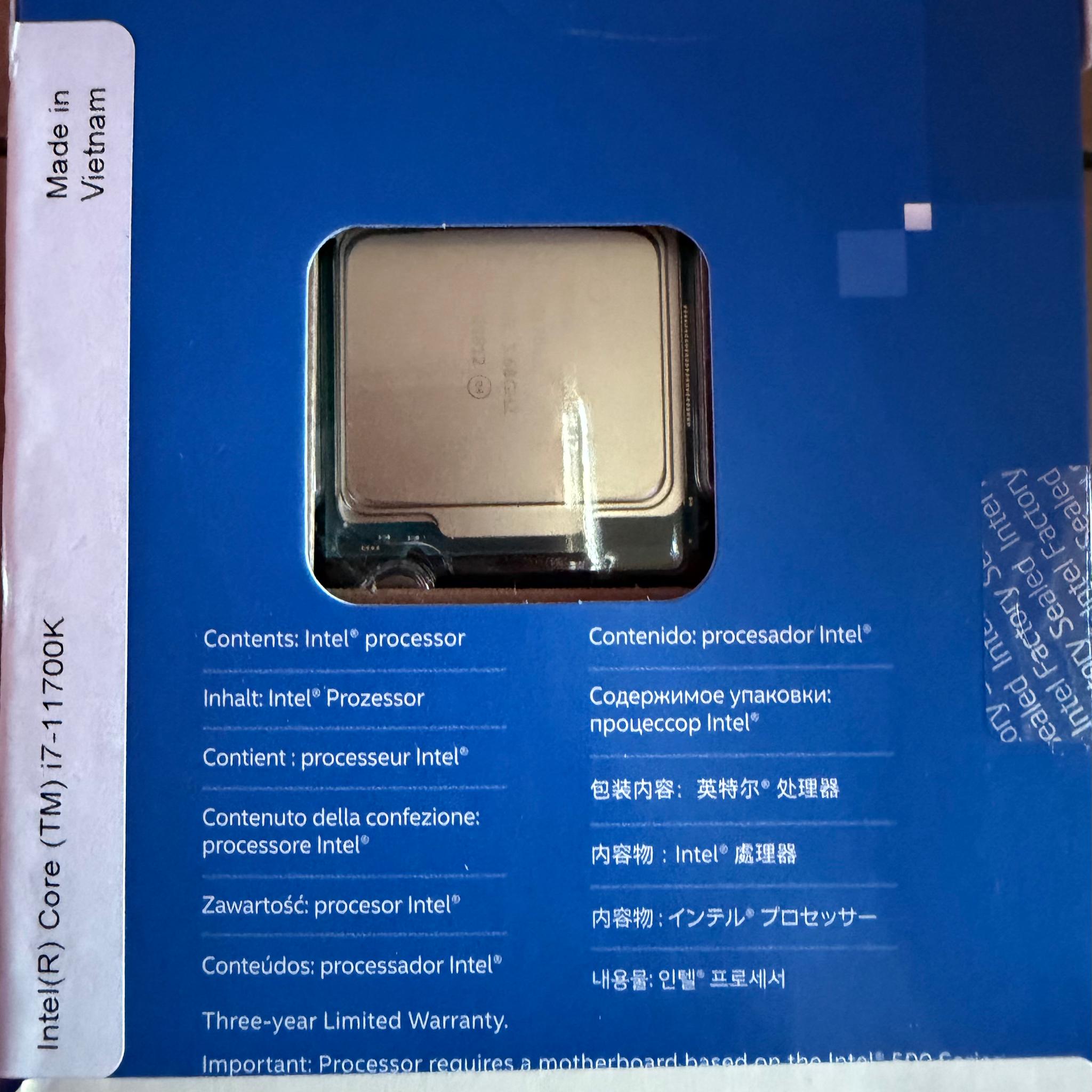 Intel Core i7-11700K -- BRAND NEW!
