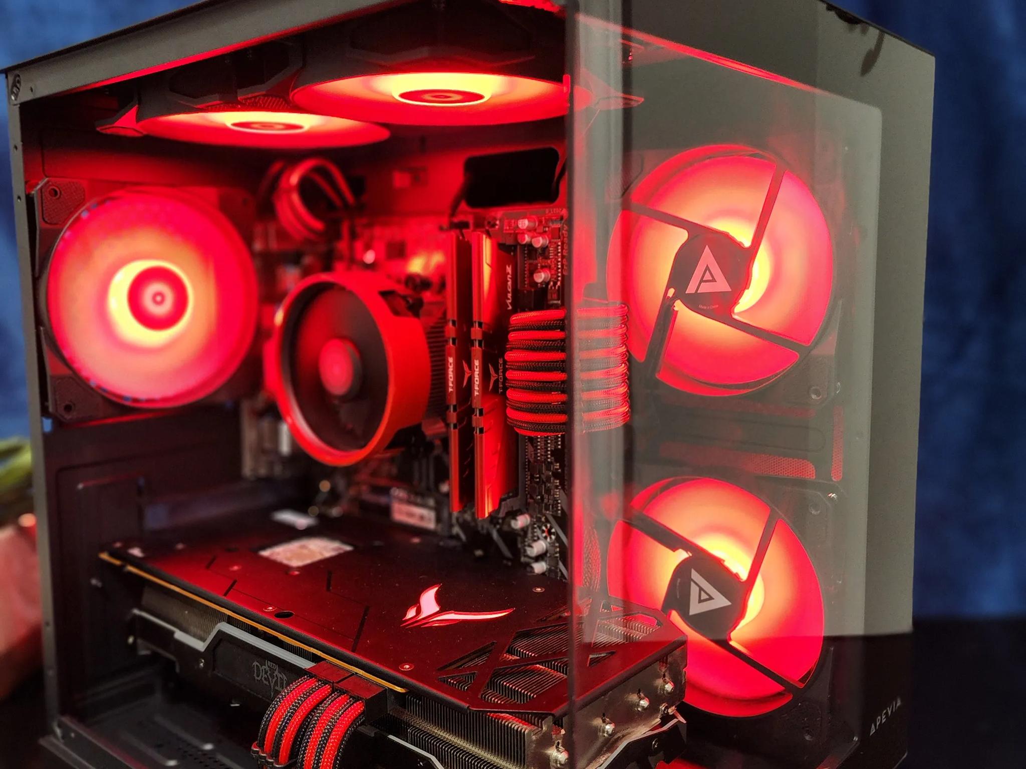 Red Devil 1080p | Ryzen 5 3600 | RX 5700 XT | 1 TB NVME Black and Red Custom