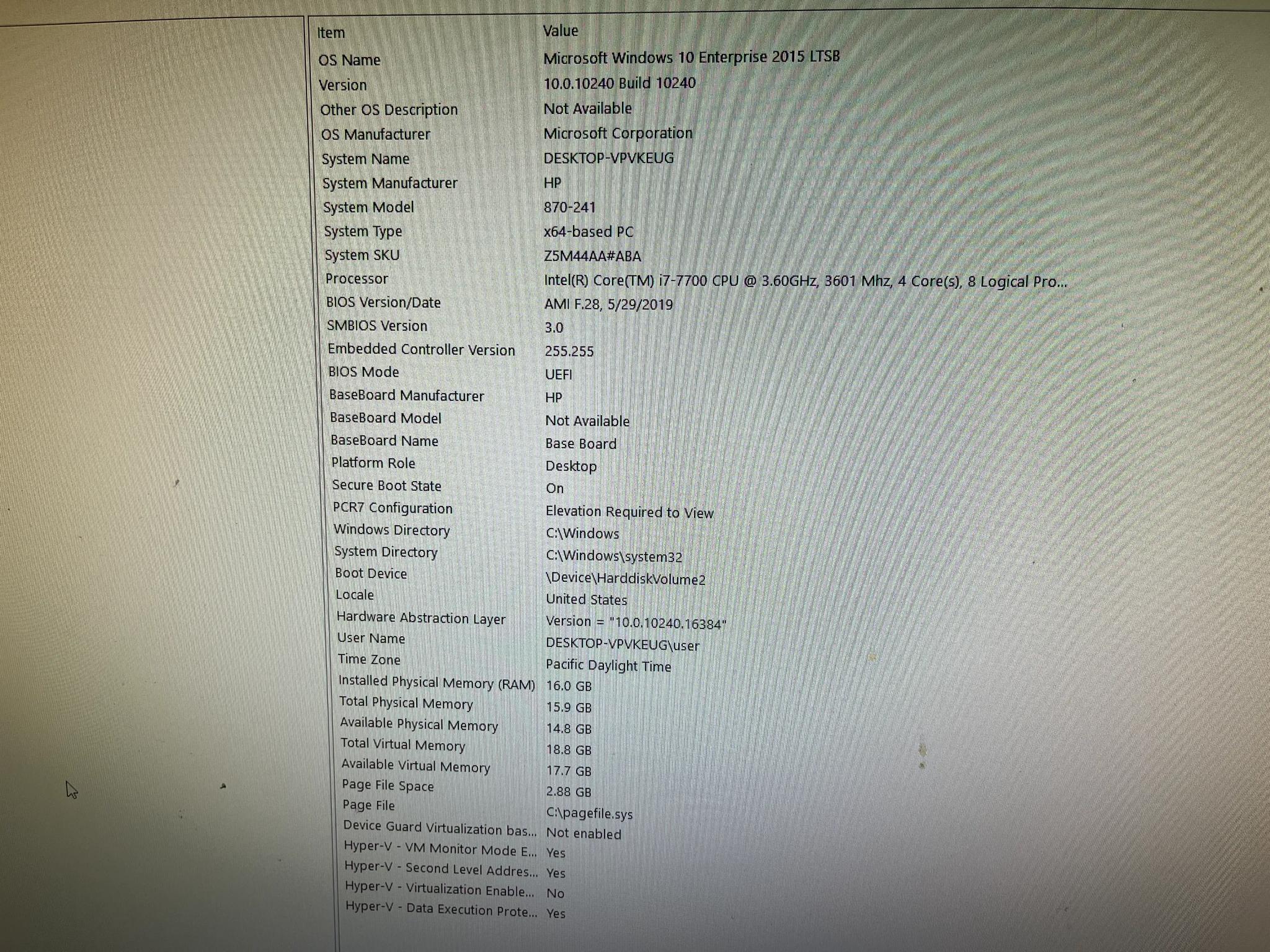 HP Thimphu Motherboard with i7-7700 CPU, 16GB DDR4 RAM, Wi-Fi & Red RGB Fan