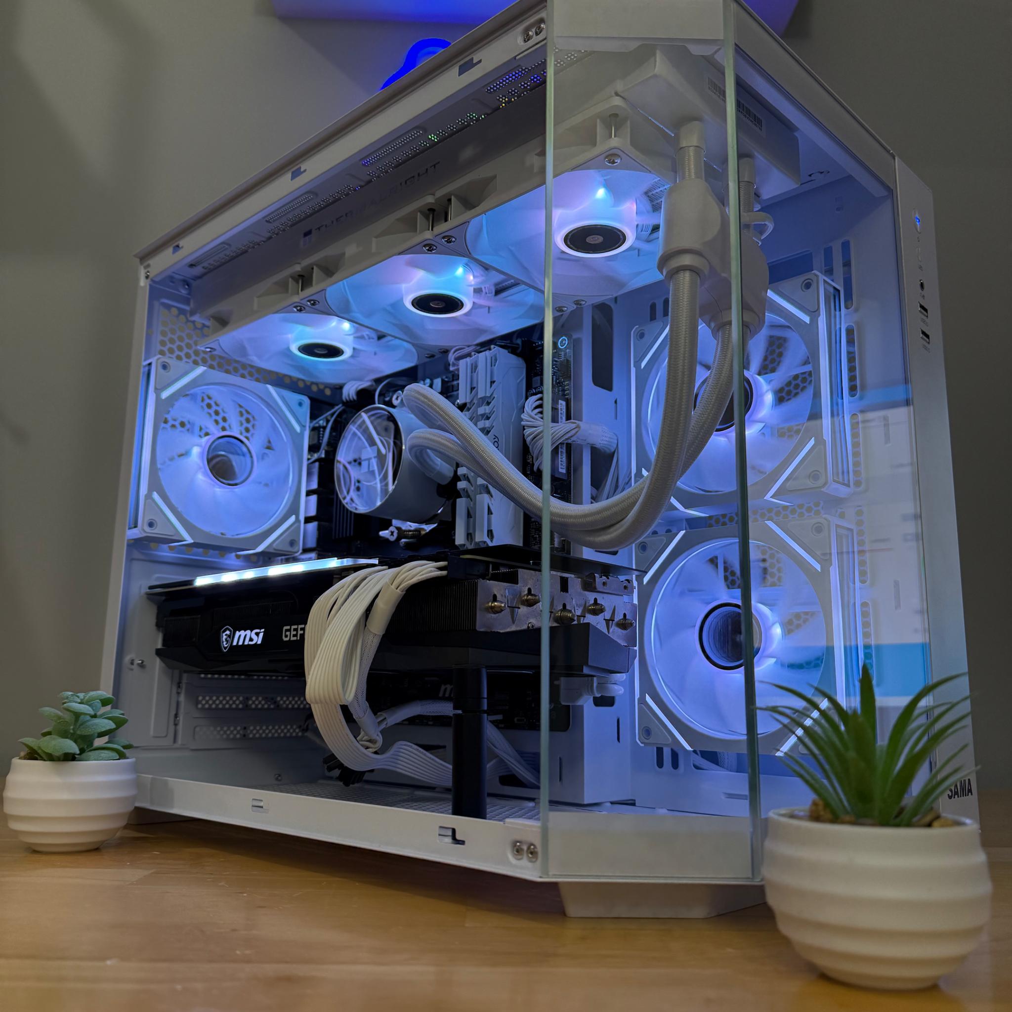 🧊ICE🧊-High End Liquid Cooled Gaming PC-RTX 3080 TI 12GB-Ryzen 7 5700X3D-32GB Ram-1TB SSD